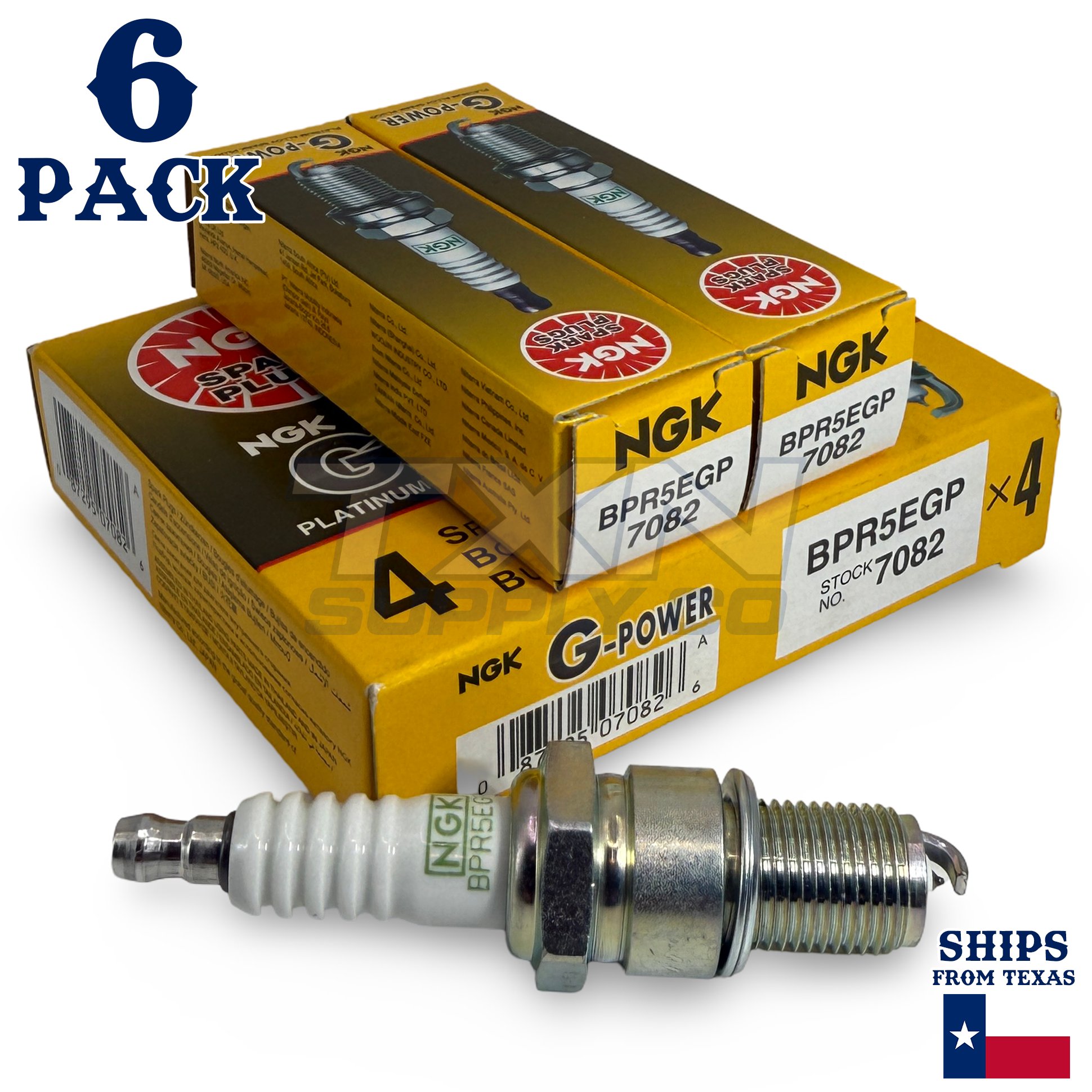 6 Pack NGK G-Power Spark Plugs 1990-1994 for Mitsubishi Mighty Max 3.0L V6 - Image 1