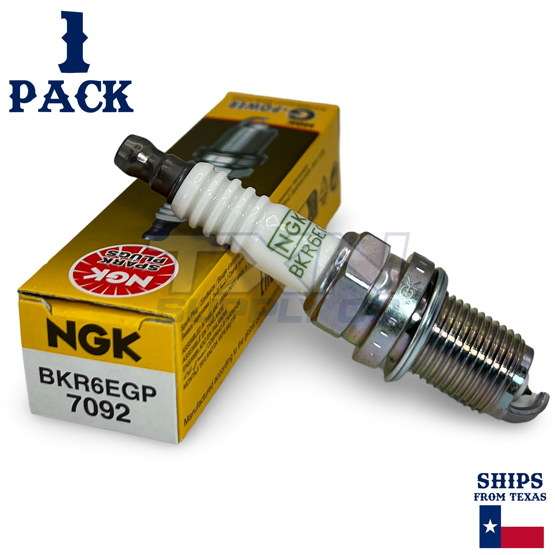 1 Pack NGK G-Power 7092 Spark Plugs BKR6EGP - Image 1