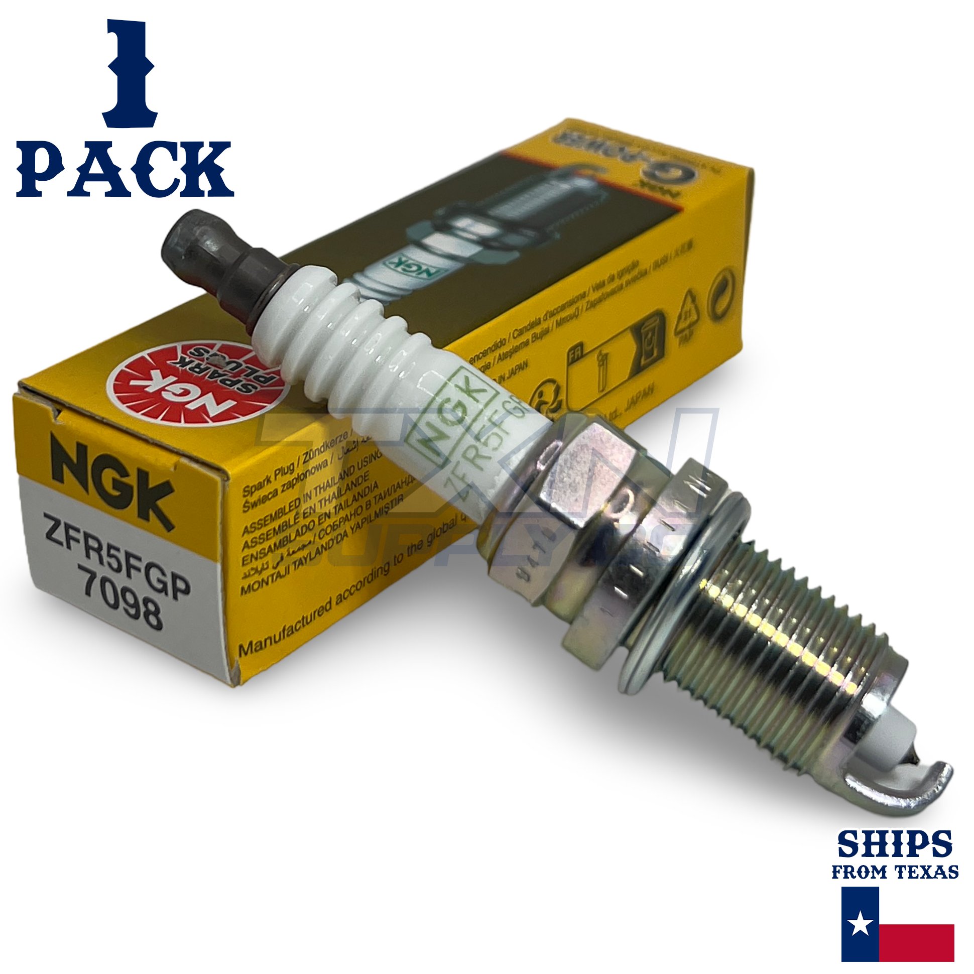 1 Pack NGK G-Power 7098 Spark Plugs ZFR5FGP - Image 1