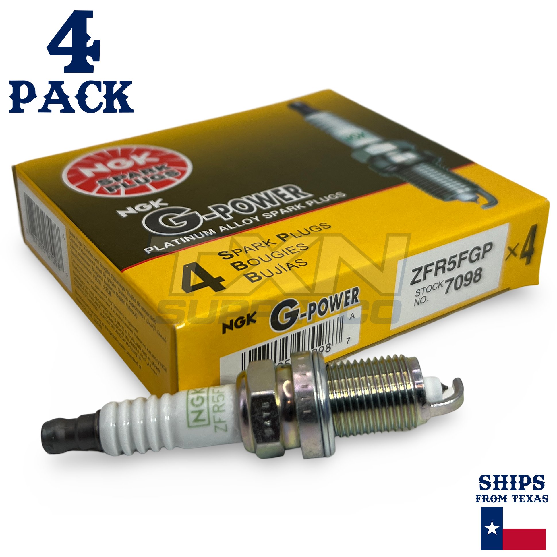 4 Pack NGK G-Power Spark Plugs 1992-2001 for Acura Integra 1.8L L4 - Image 1