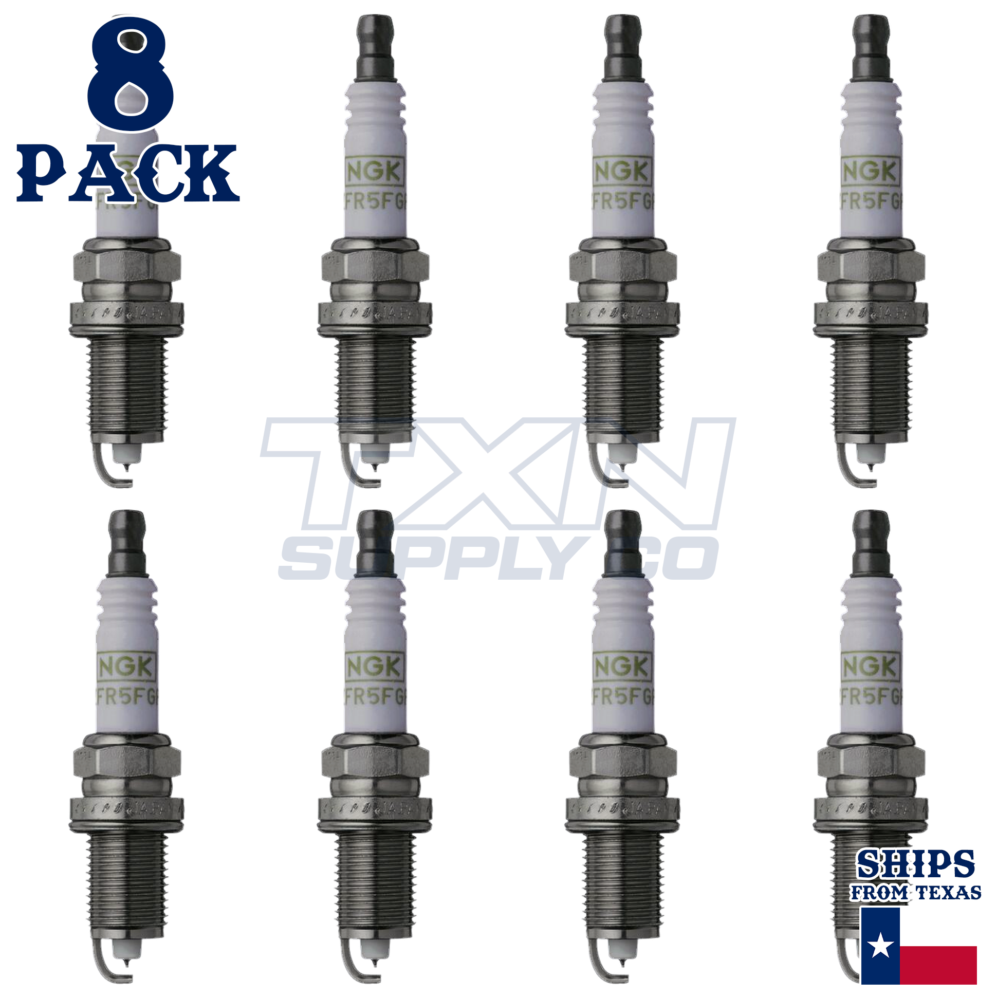 NGK 7098 Spark Plugs 8 Pack - Image 1