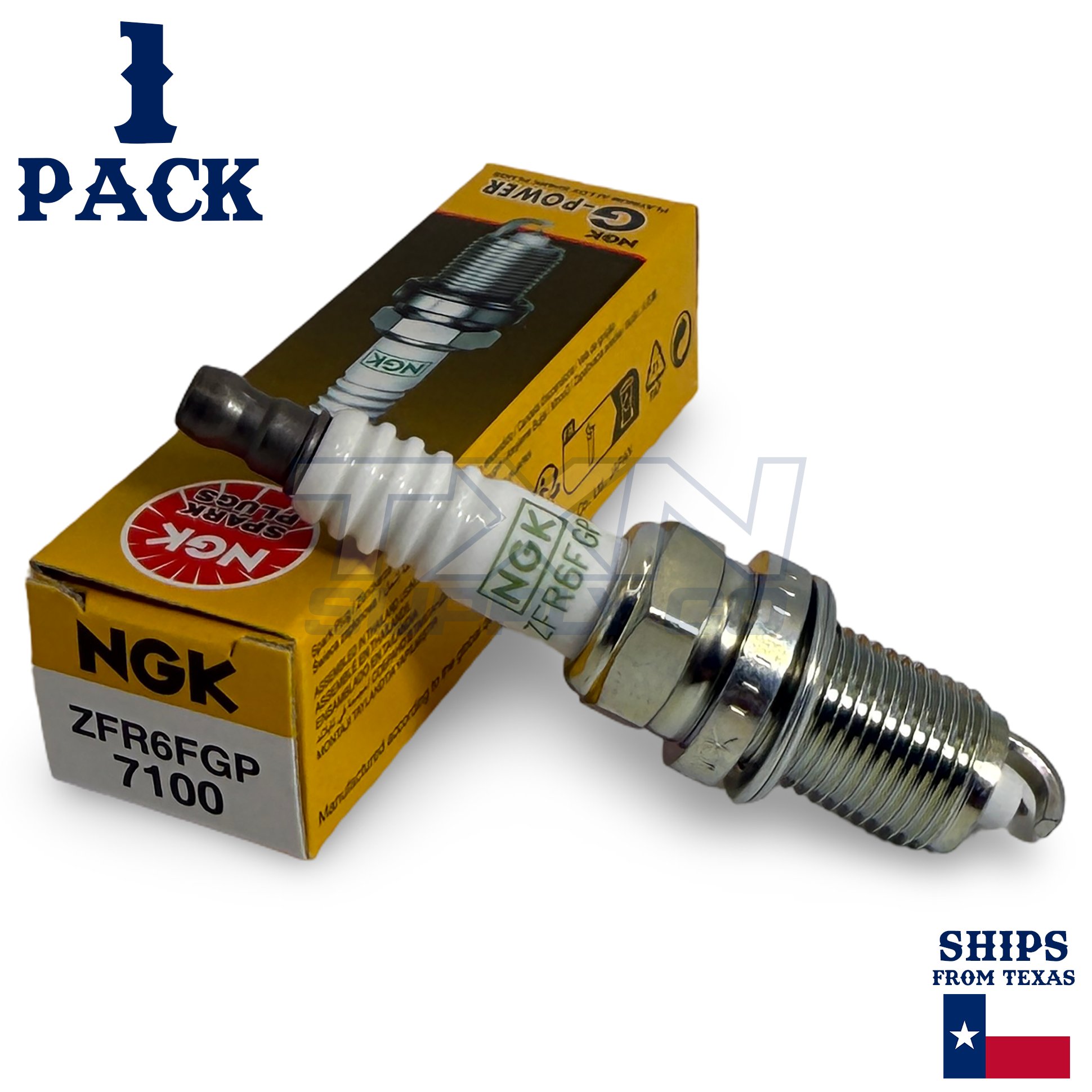 1 Pack NGK G-Power 7100 Spark Plugs ZFR6FGP - Image 1