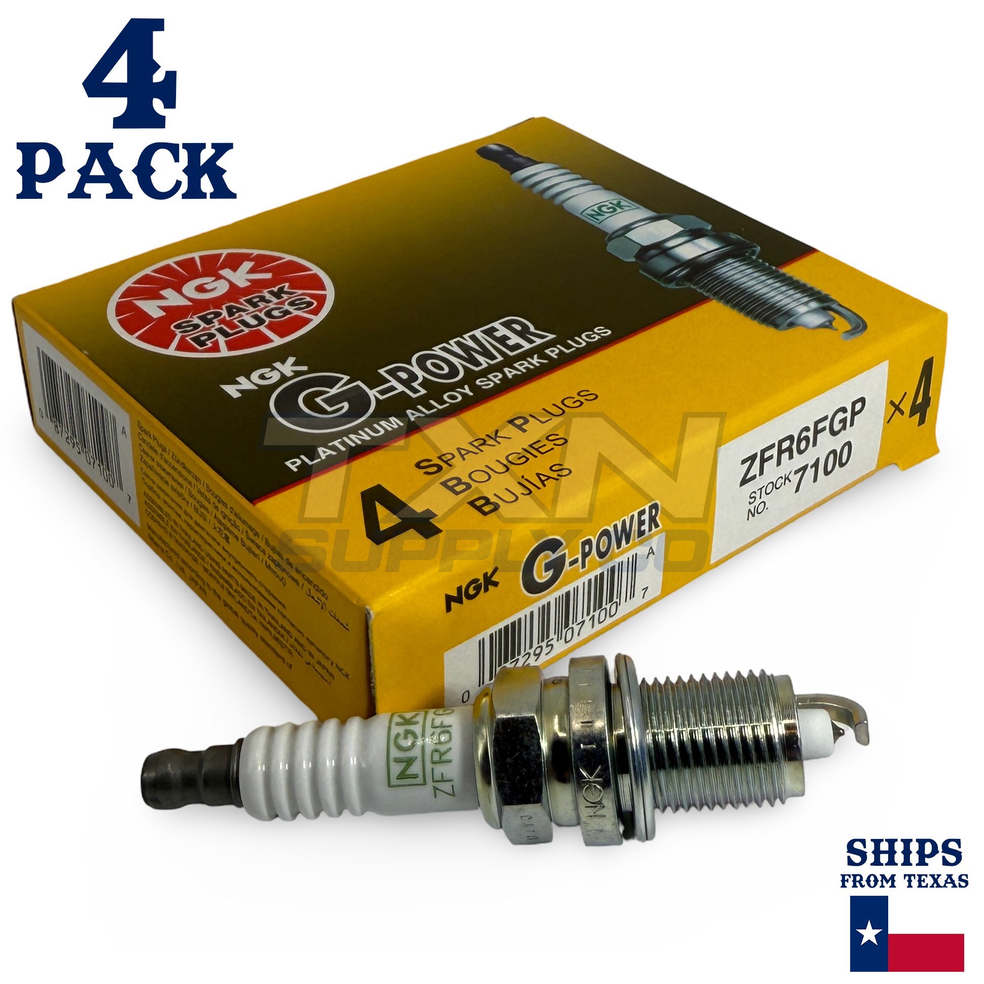 4 Pack NGK G-Power Spark Plugs 2009 for Pontiac G3 1.6L L4 - Image 1