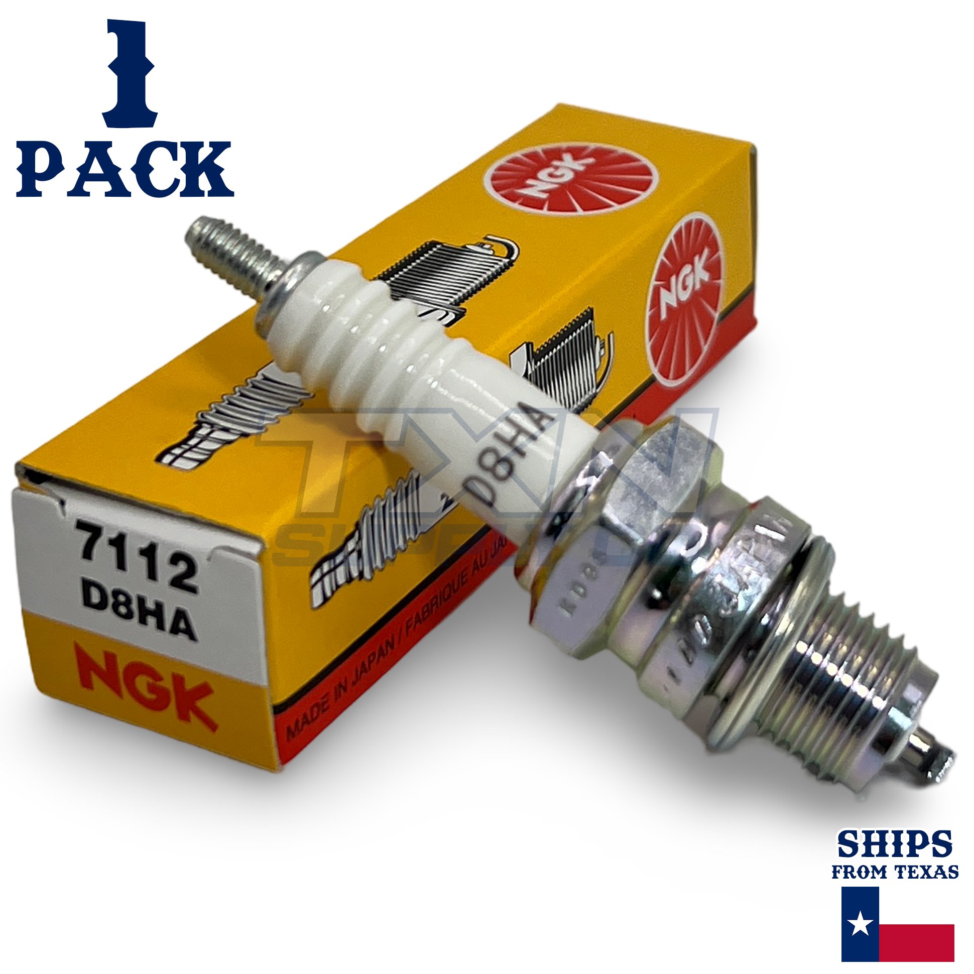 NGK 7112 Standard Spark Plug D8HA - 1 Pack - Image 1