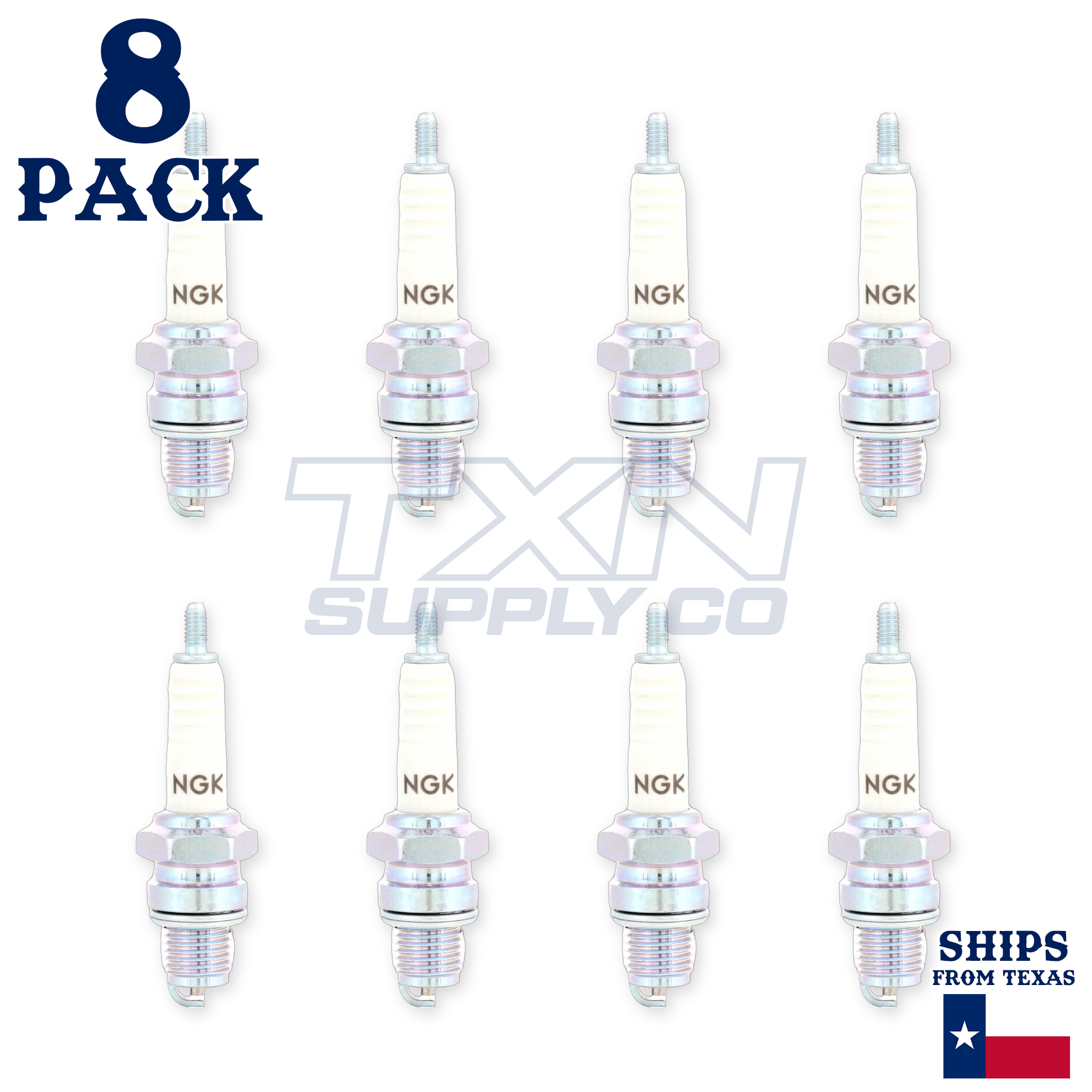 NGK 7112 Standard Spark Plug D8HA - 8 Pack - Image 2