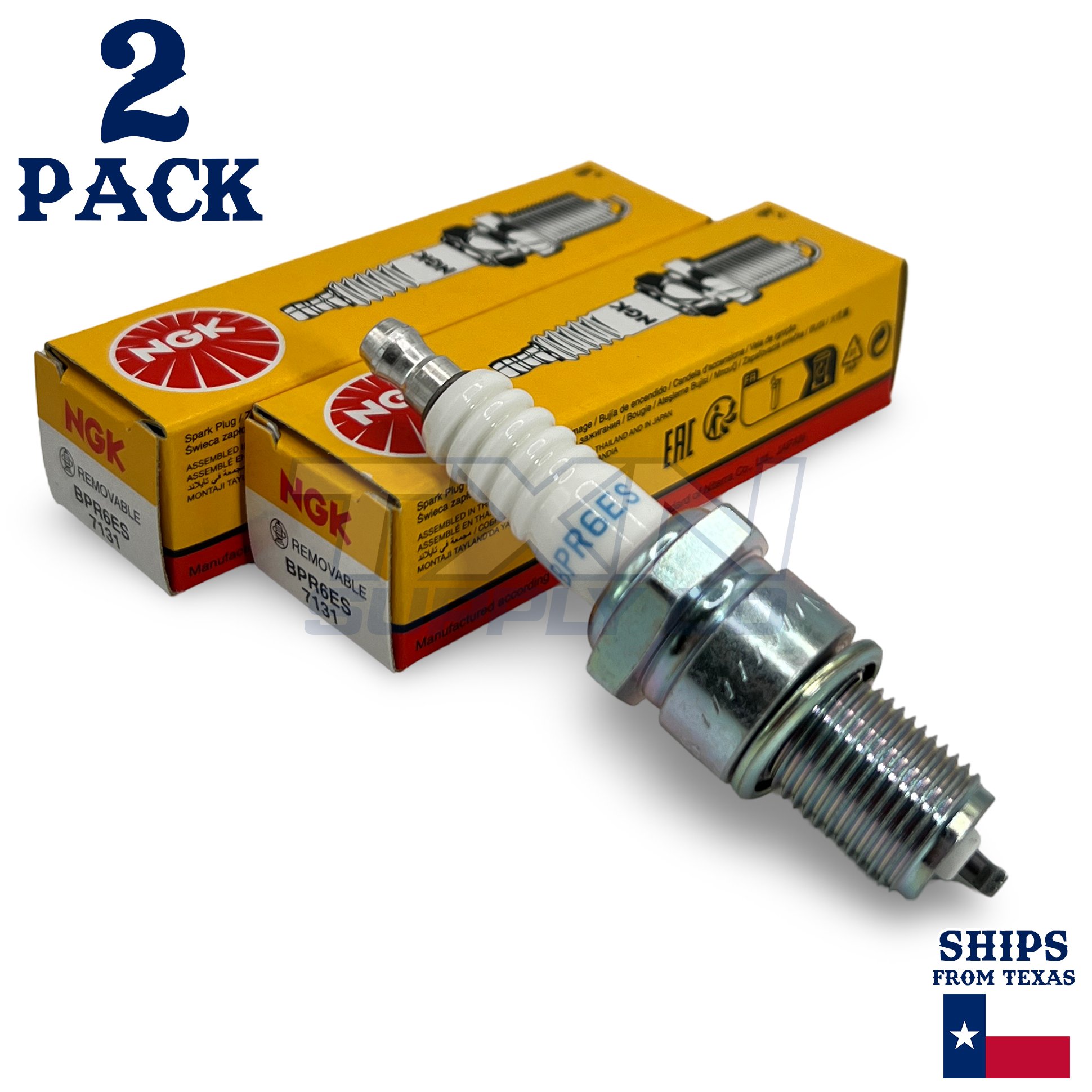 2 Pack NGK Spark Plug - For Honda EB3000c Generator - Image 1