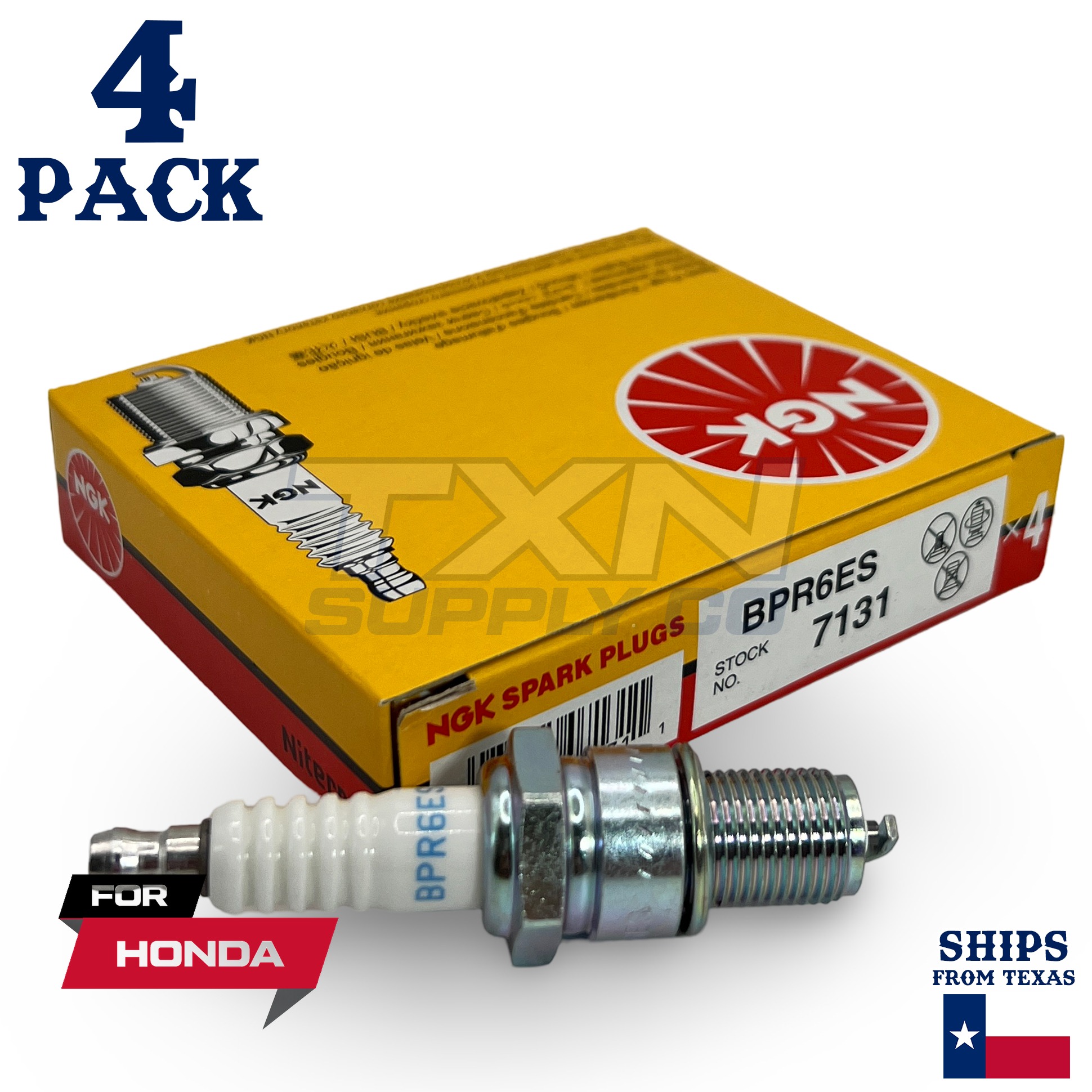 4 NGK Spark Plug - For HF2315HME Honda Lawn Mower - Image 1