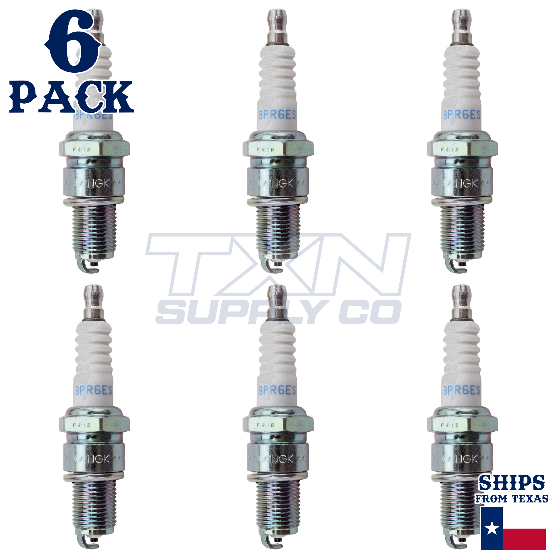 NGK (7131) BPR6ES Standard Spark Plug (6 Pack) - Image 2