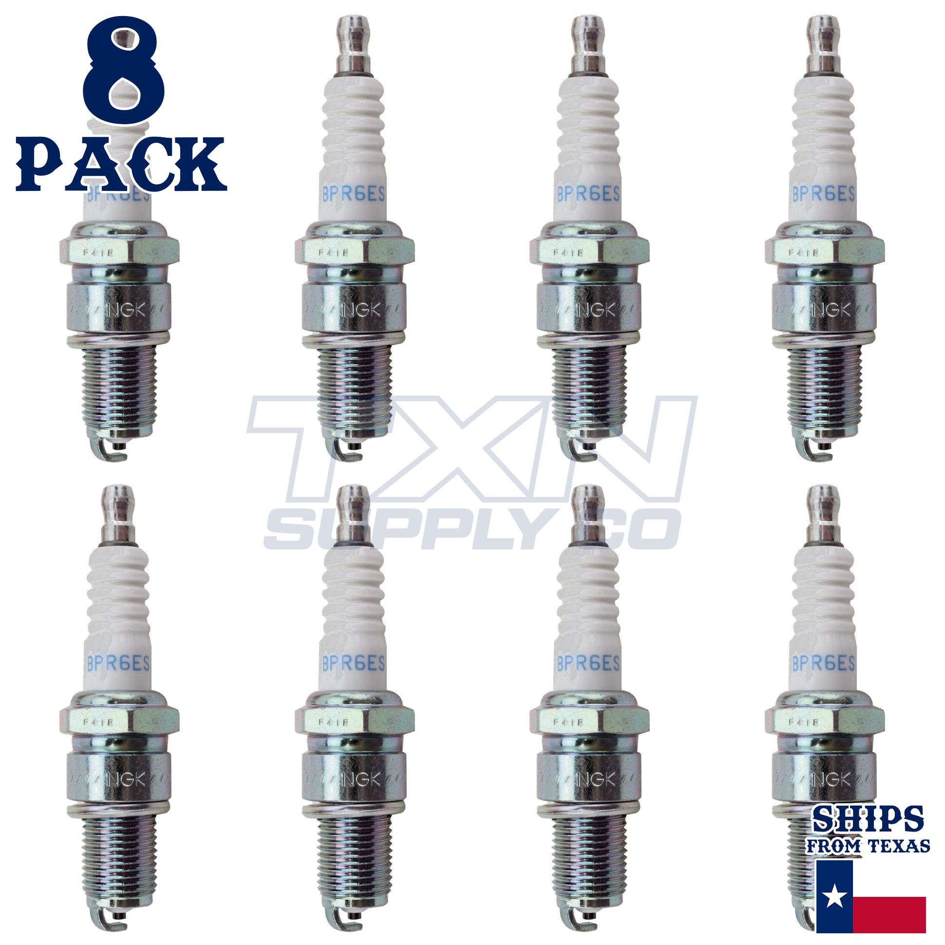 8 NGK Spark Plugs - For Suzuki 70 DF70 4-Stroke 1998-2004 Outboard Motor - Image 2