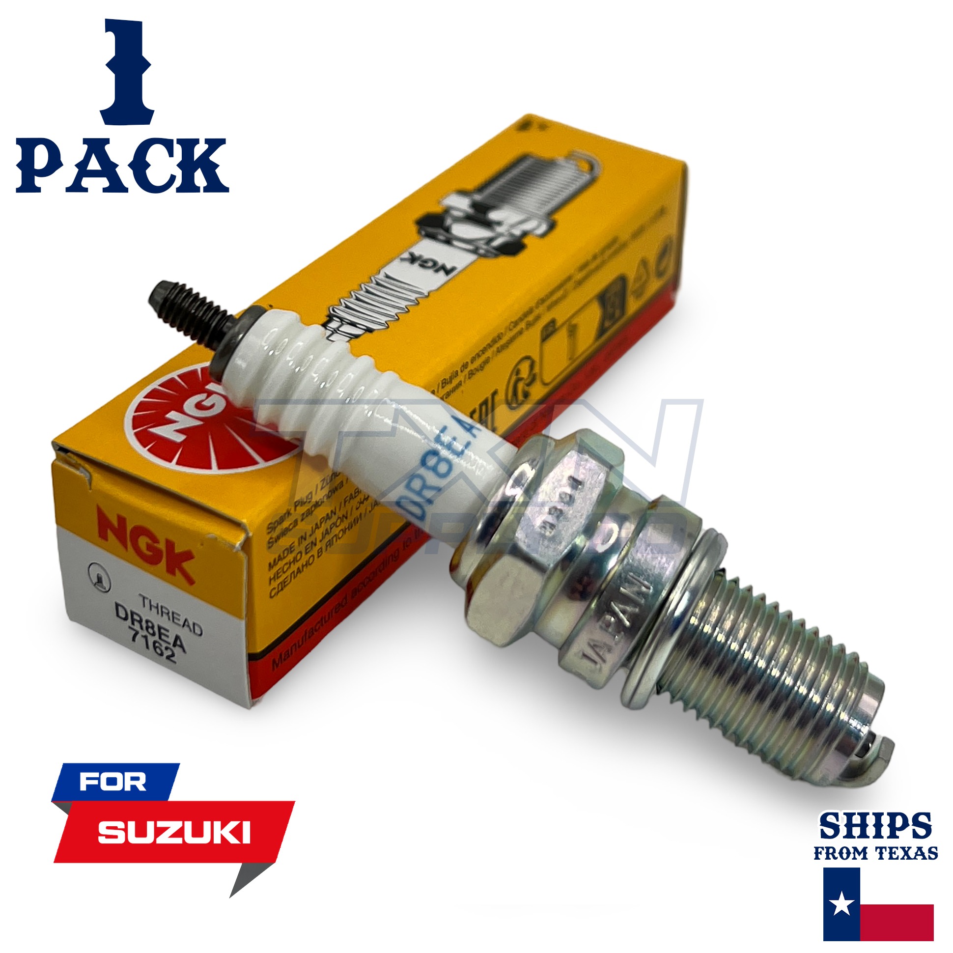 1 NGK Spark Plug - For 1999-2001 DR 125 SEU Suzuki Motorcycle - Image 1
