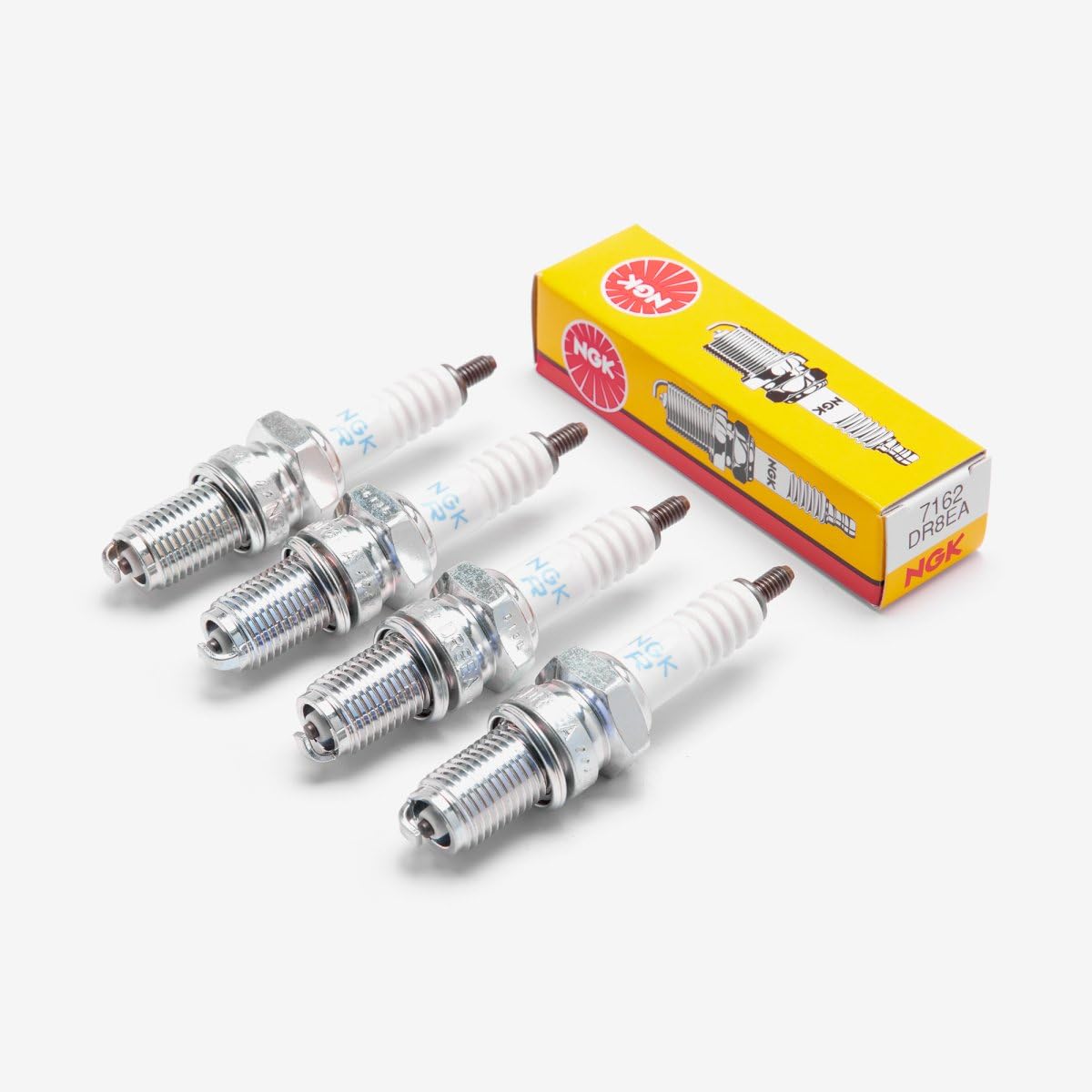 NGK 7162 Spark Plug DR8EA - 4 Pack - Image 1