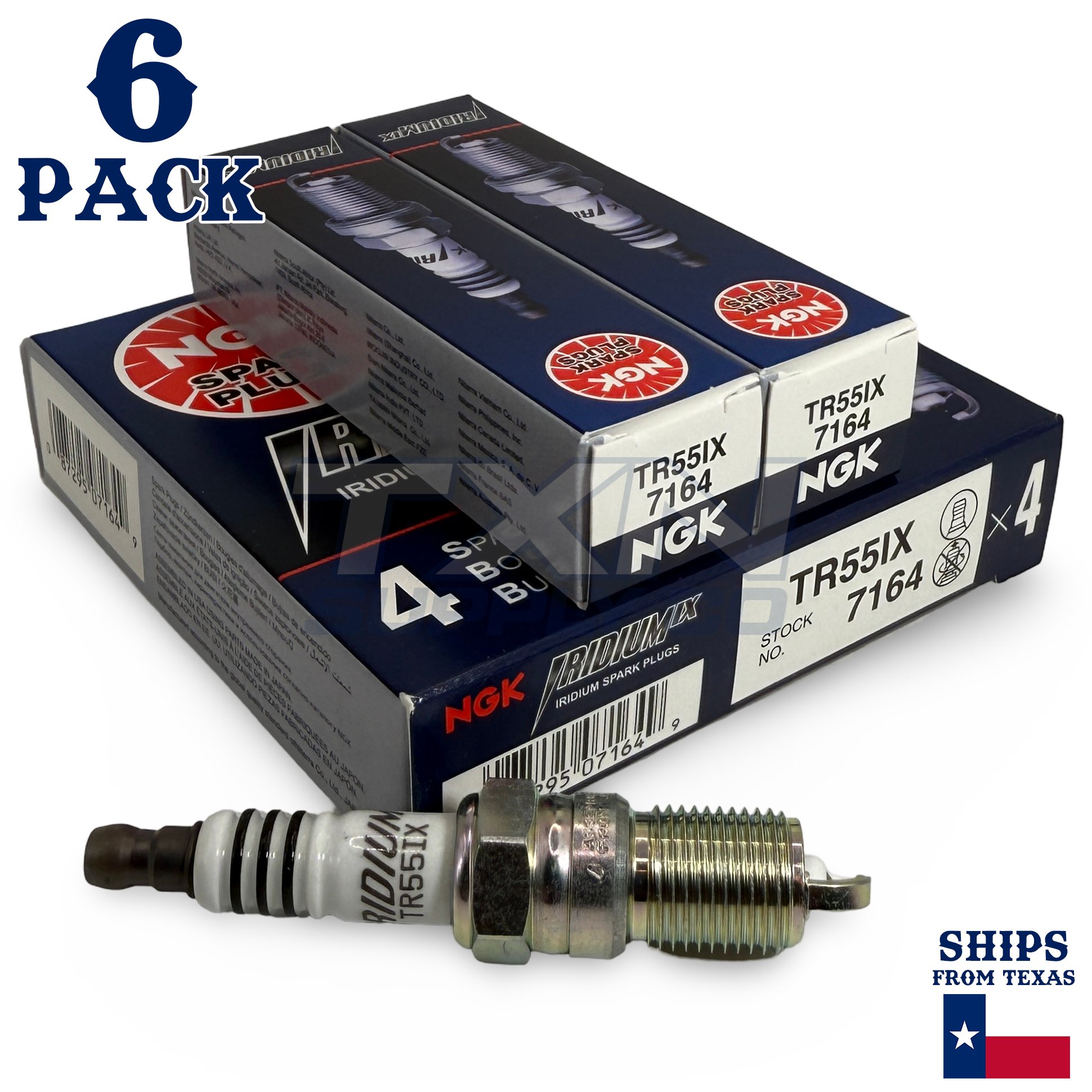 6 Pack NGK Iridium IX Spark Plugs 2002-2006 for Mazda Tribute V6 3.0L - Image 1