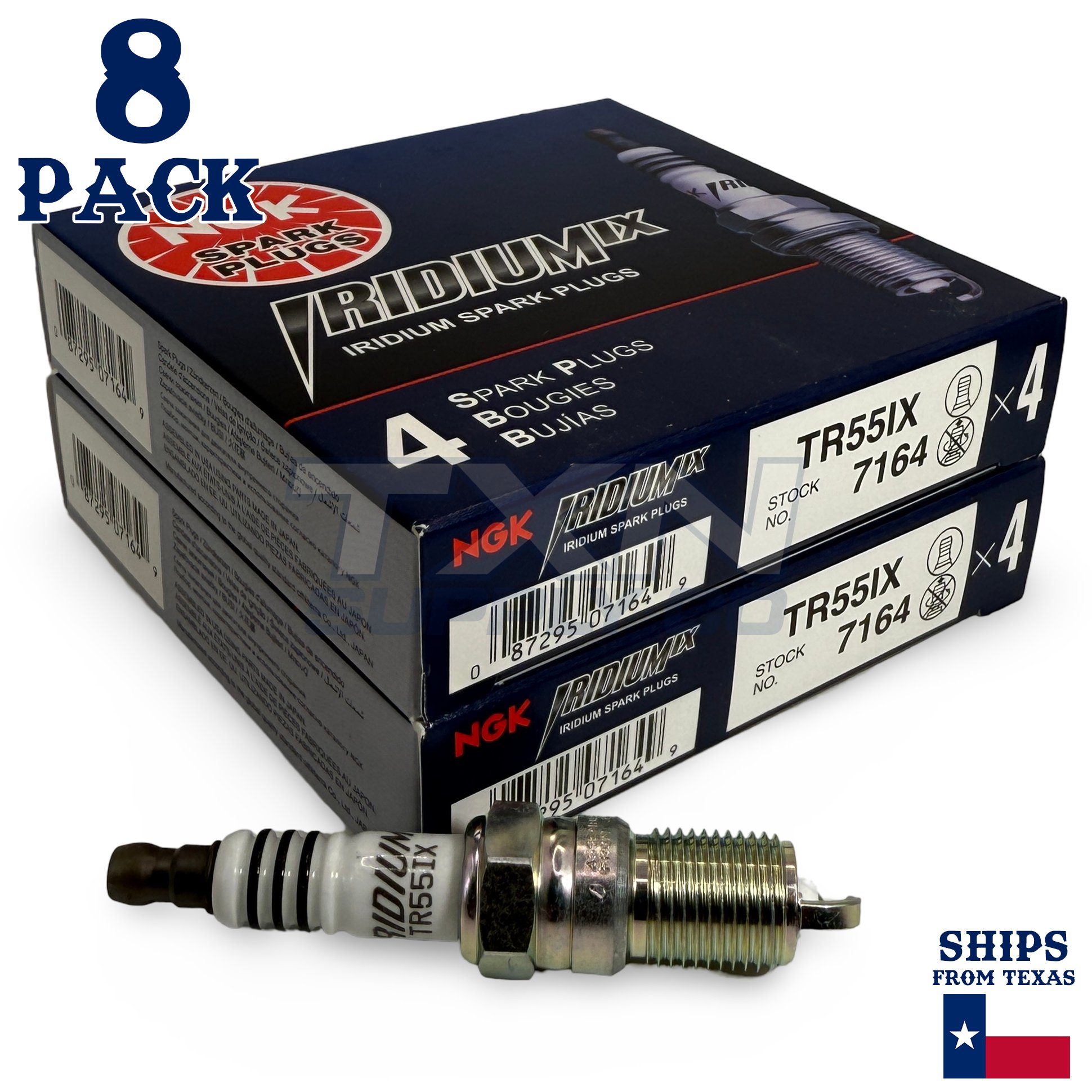 8 Pack NGK Iridium IX Spark Plugs 1997-1999 for GMC K2500 Suburban V8 4.9L - Image 1