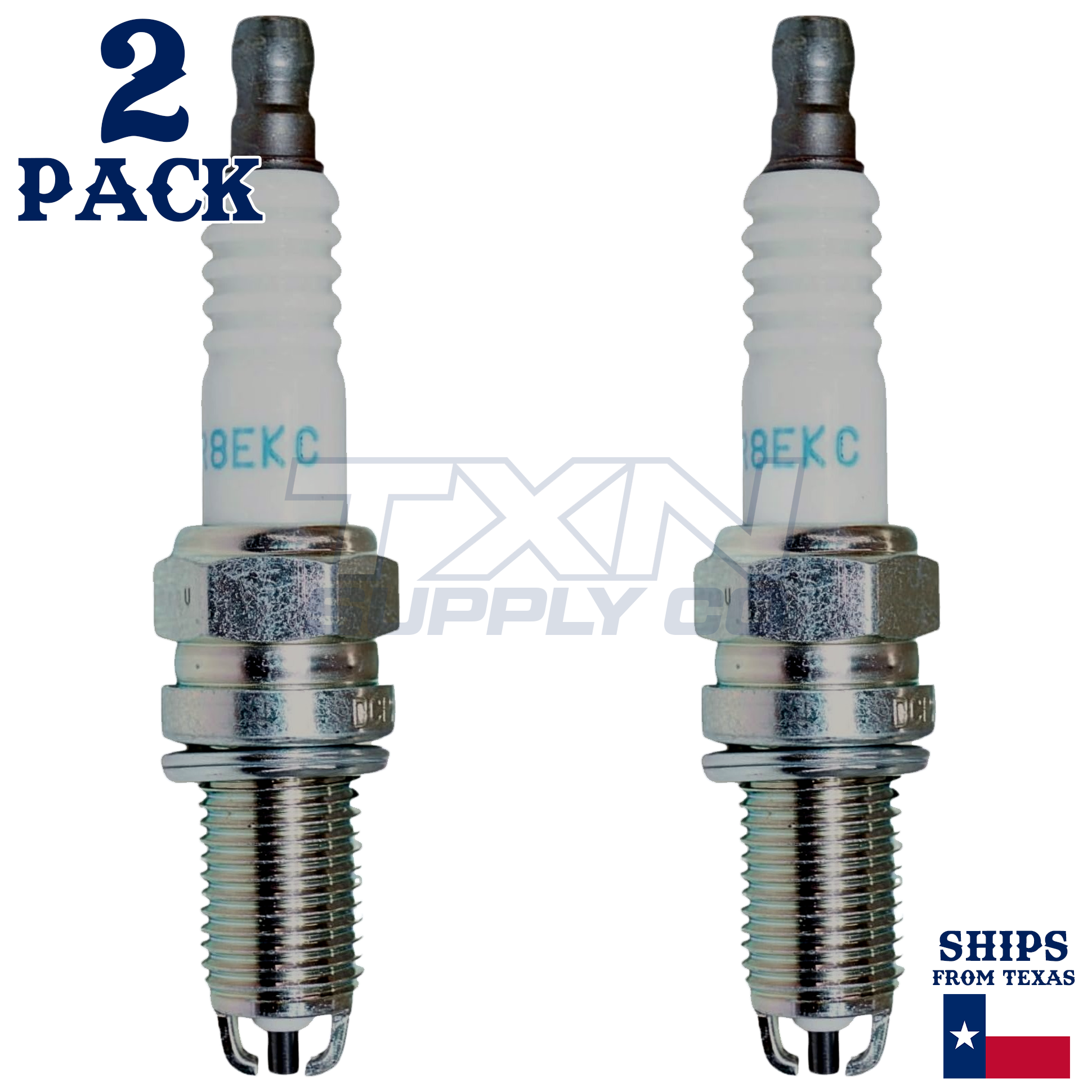 NGK 7168 DCPR8EKC Spark Plugs 2 Pack - Image 1