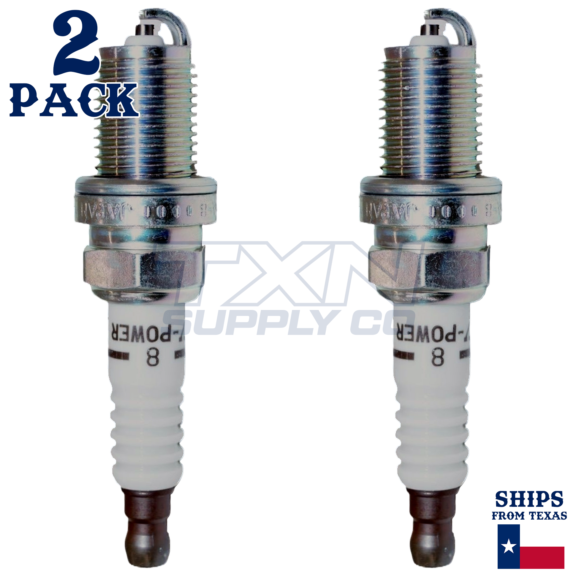 NGK 7173 R5672A-8 Spark Plugs 2 Pack - Image 1