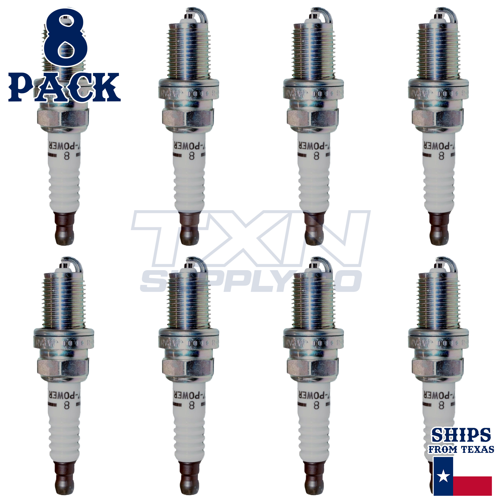 NGK 7173 R5672A-8 Spark Plugs 8 Pack - Image 1