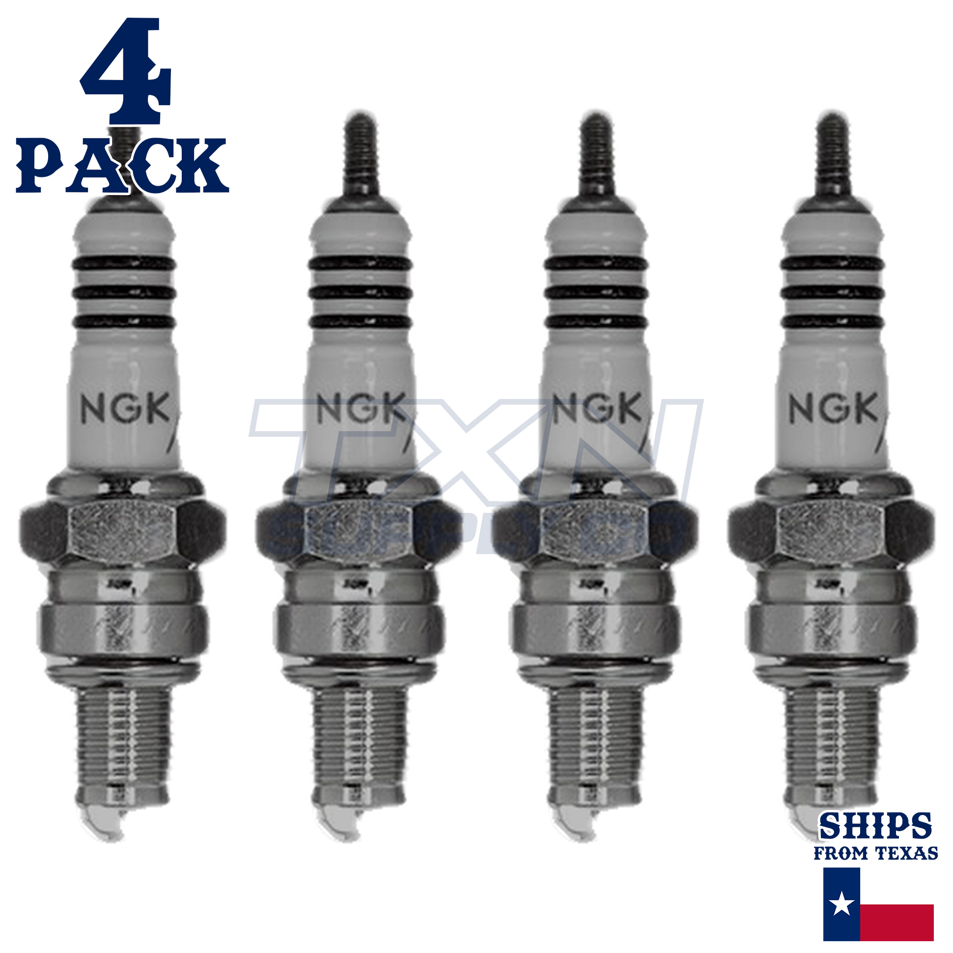 NGK 7274 CR6HIX Spark Plugs 4 Pack - Image 1