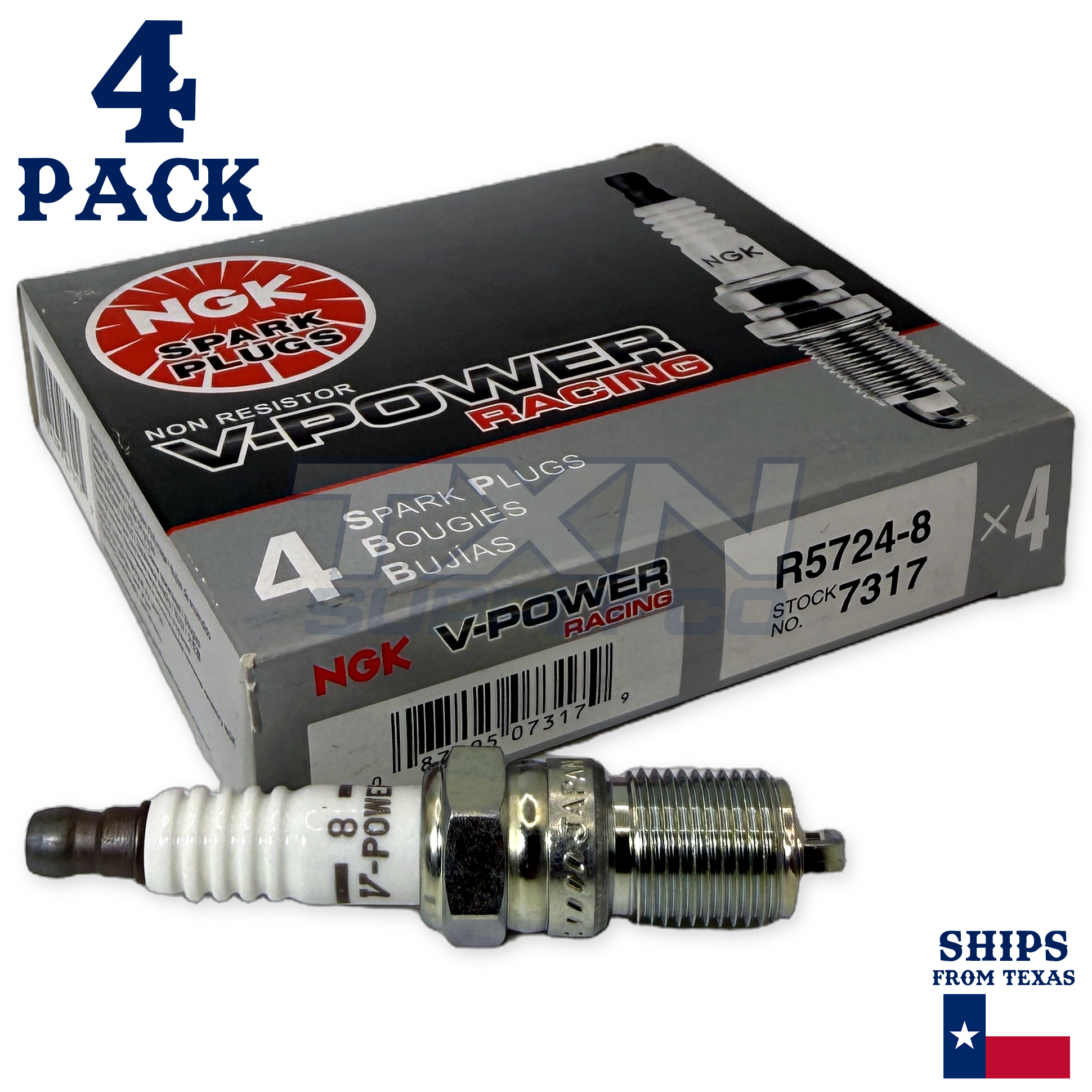 NGK Spark Plug Nickel Box of 4 R5724-8
