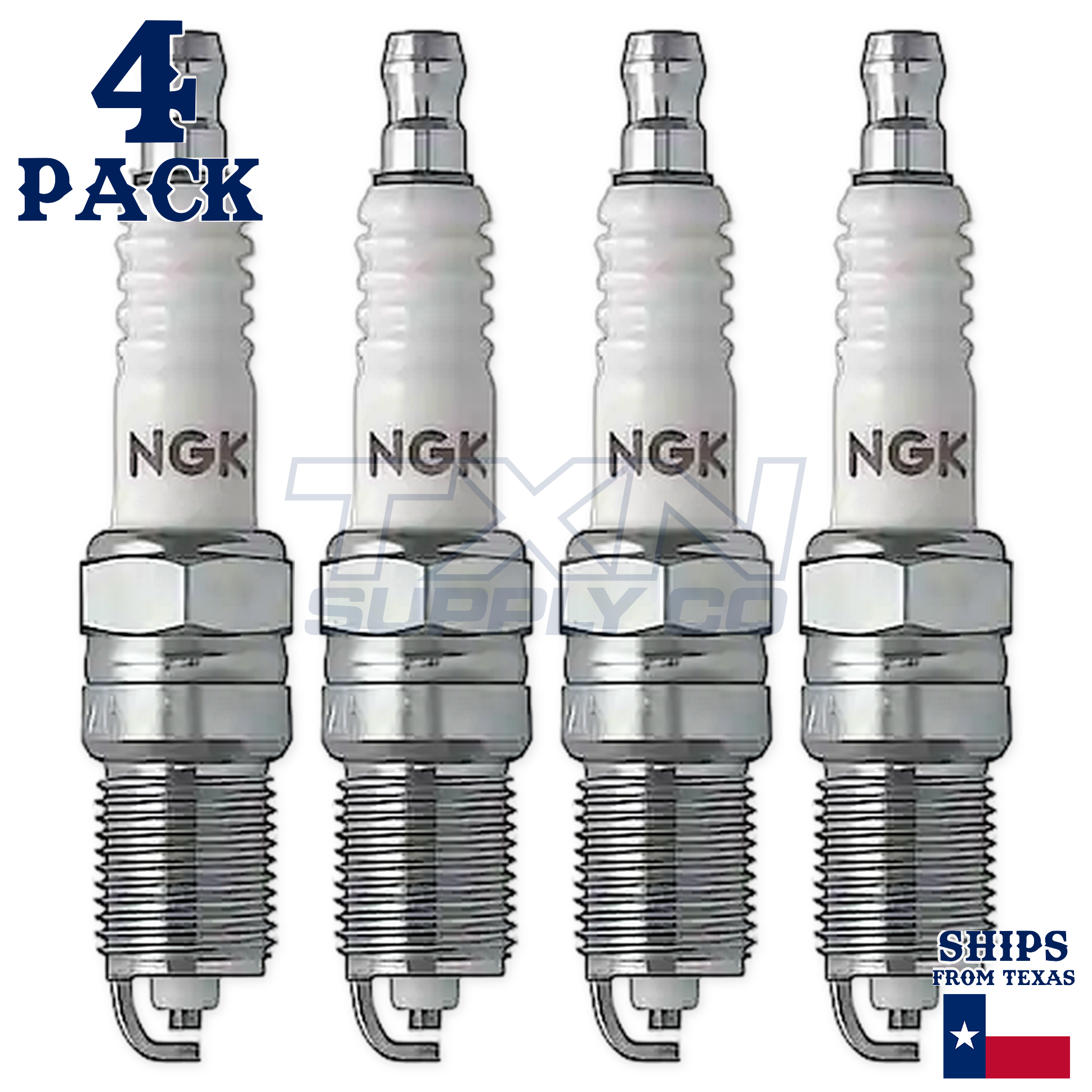 NGK Spark Plug Nickel Box of 4 R5724-8 - Image 2