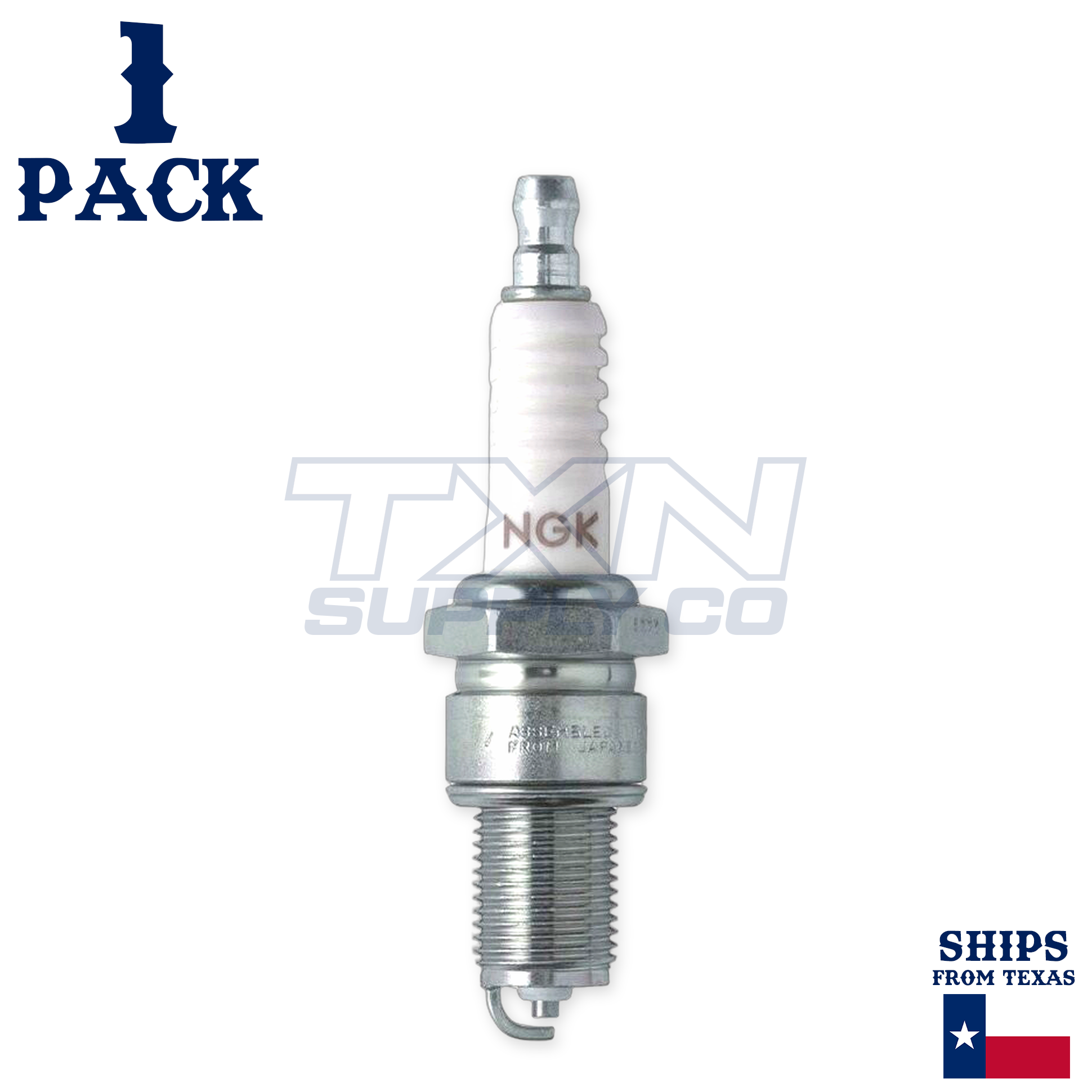 Genuine NGK BP6ES Spark Plug - silver/white - Image 1