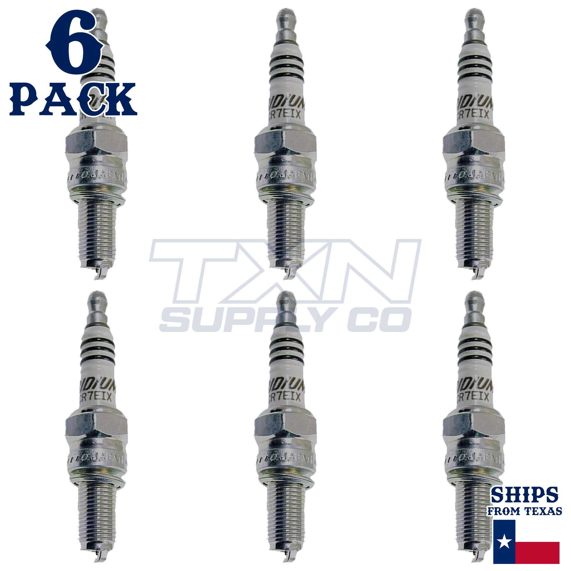 NGK 7385 CR7EIX Spark Plugs 6 Pack - Image 1
