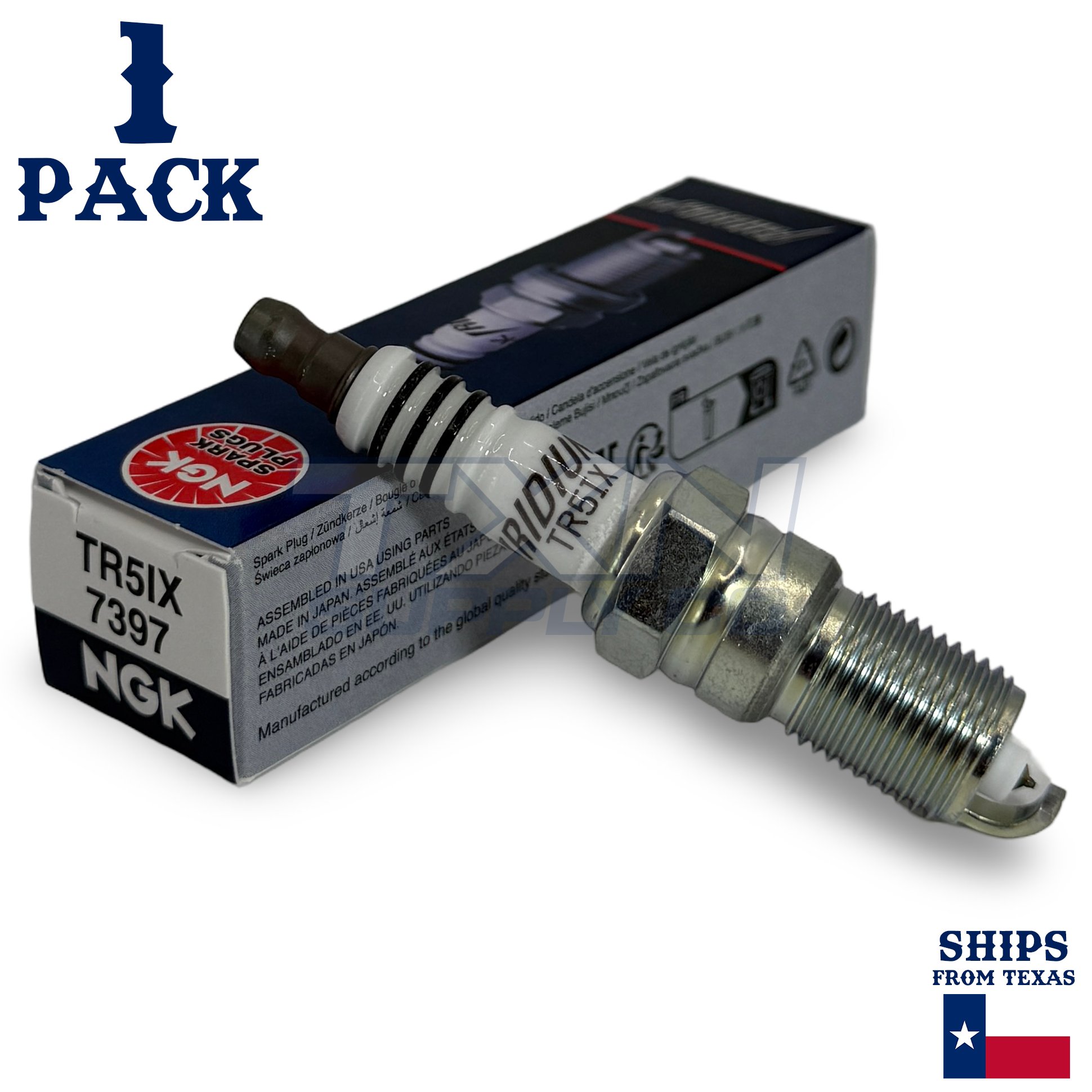 1 Pack NGK Iridium IX 7397 Spark Plugs TR5IX - Image 1