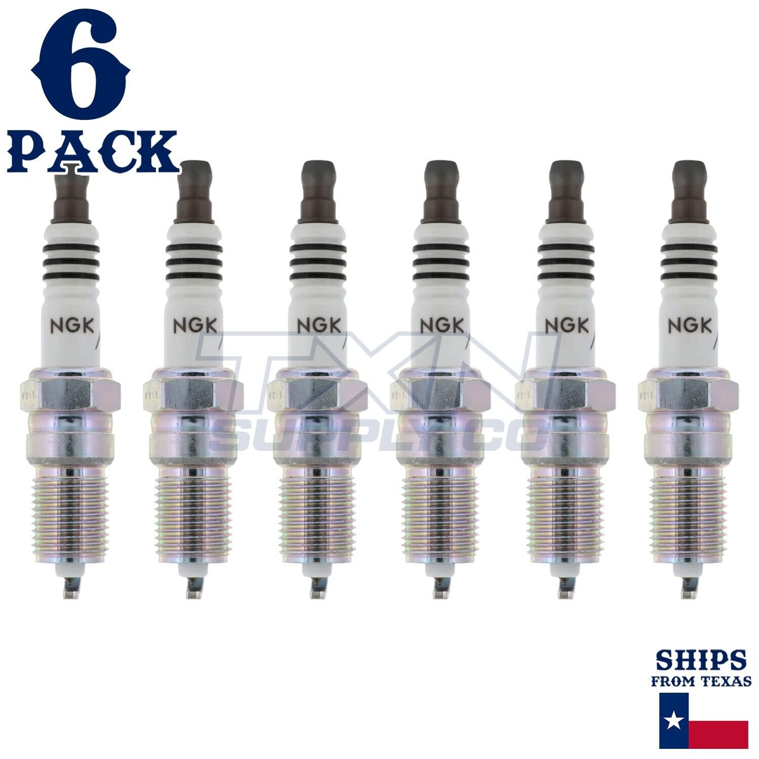 6 Pack NGK Spark Plug - For 1990-1992 Dodge Monaco 3.0 V6 - Image 2
