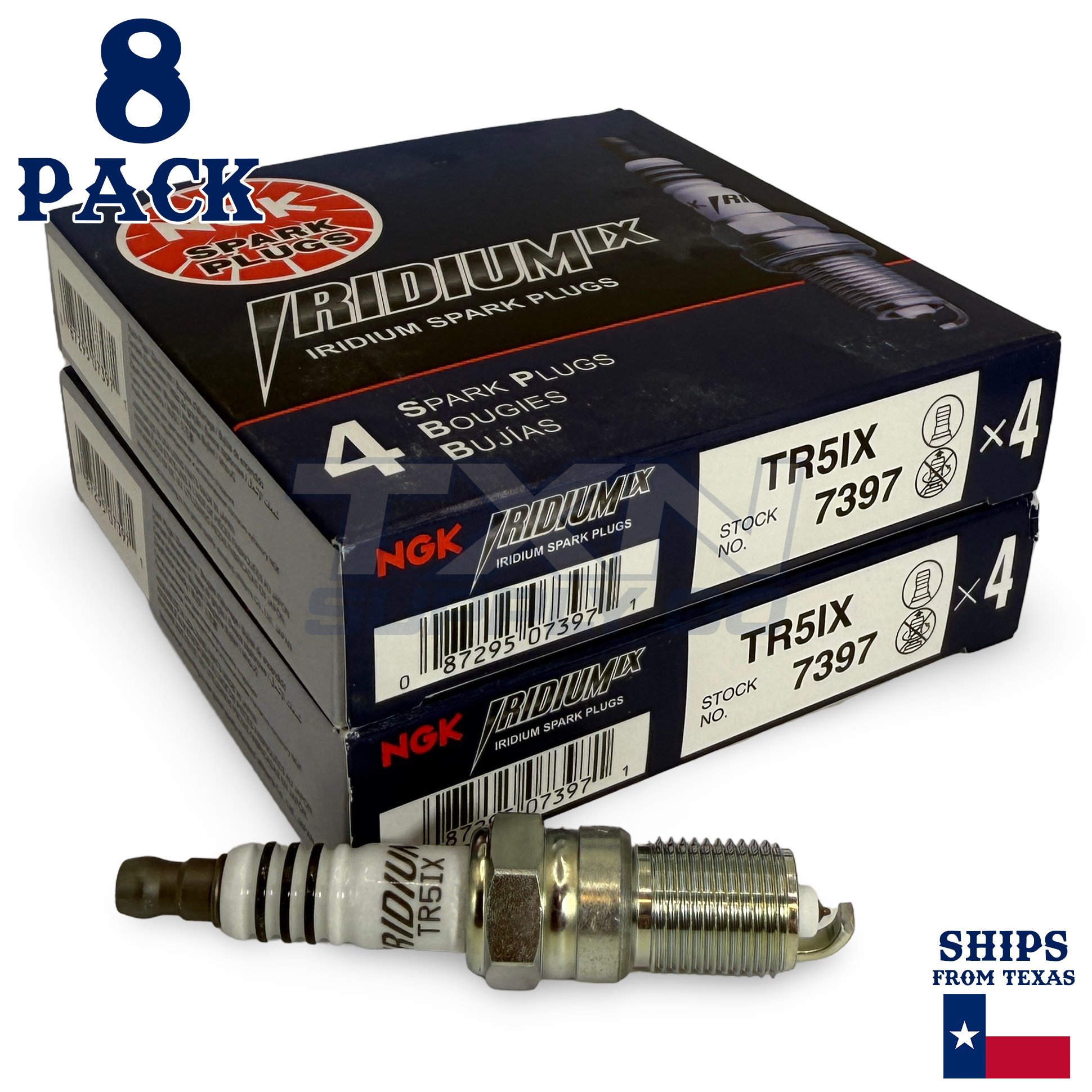 8 Pack NGK Iridium IX Spark Plugs 2007 Chevrolet Silverado 3500 Classic 6.0L V8 - Image 1