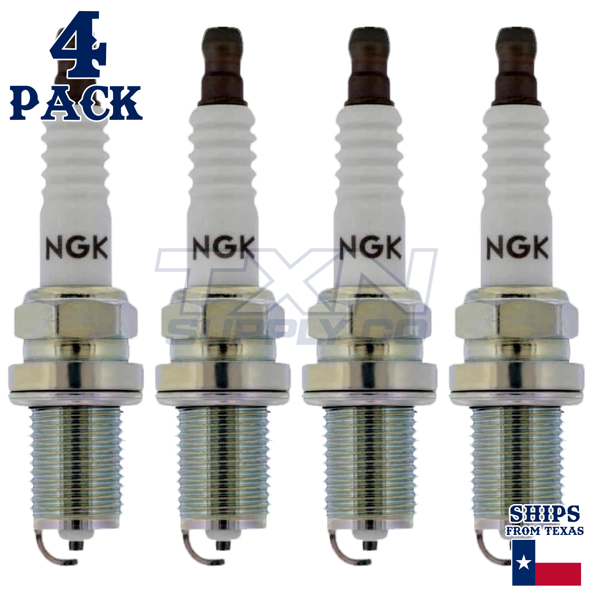 NGK 7405 R5672A Spark Plugs 4 Pack - Image 1