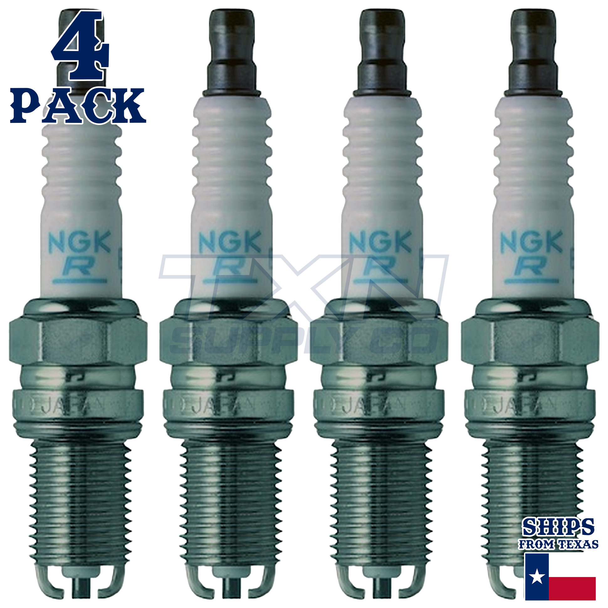 NGK 7415 DCPR8EKP Spark Plugs 4 Pack - Image 1