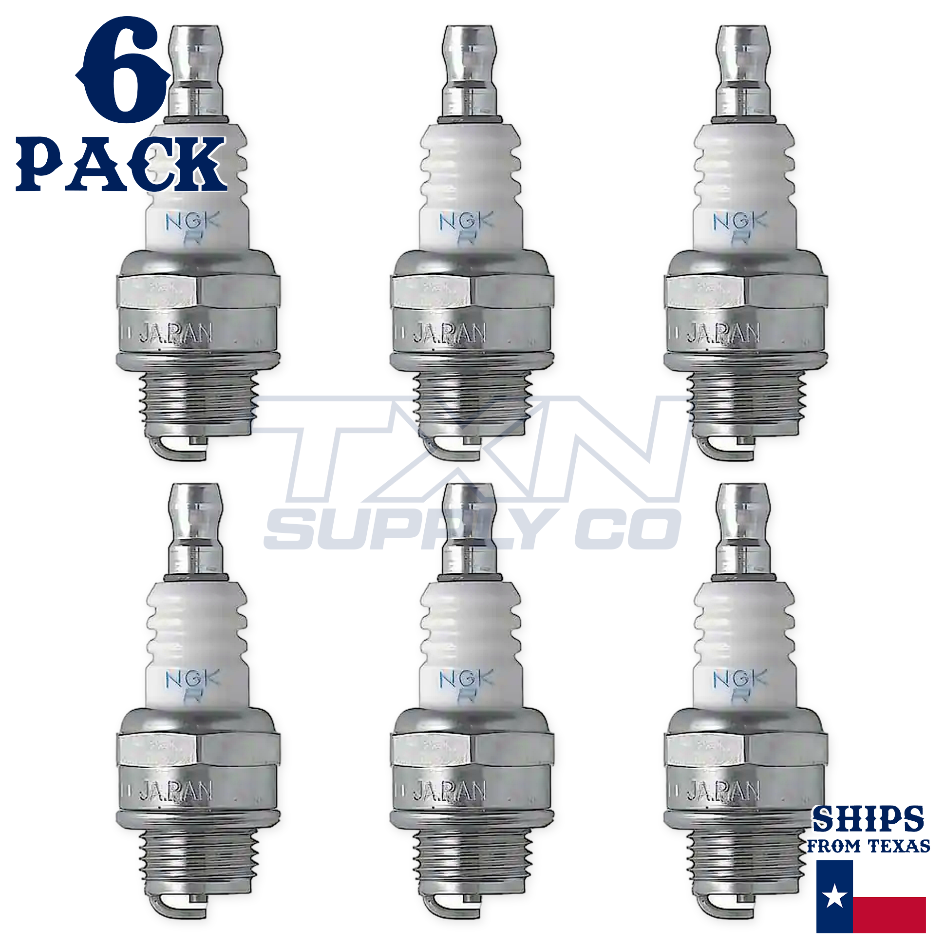 NGK 7421 BMR6A Spark Plugs 6 Pack - Image 2