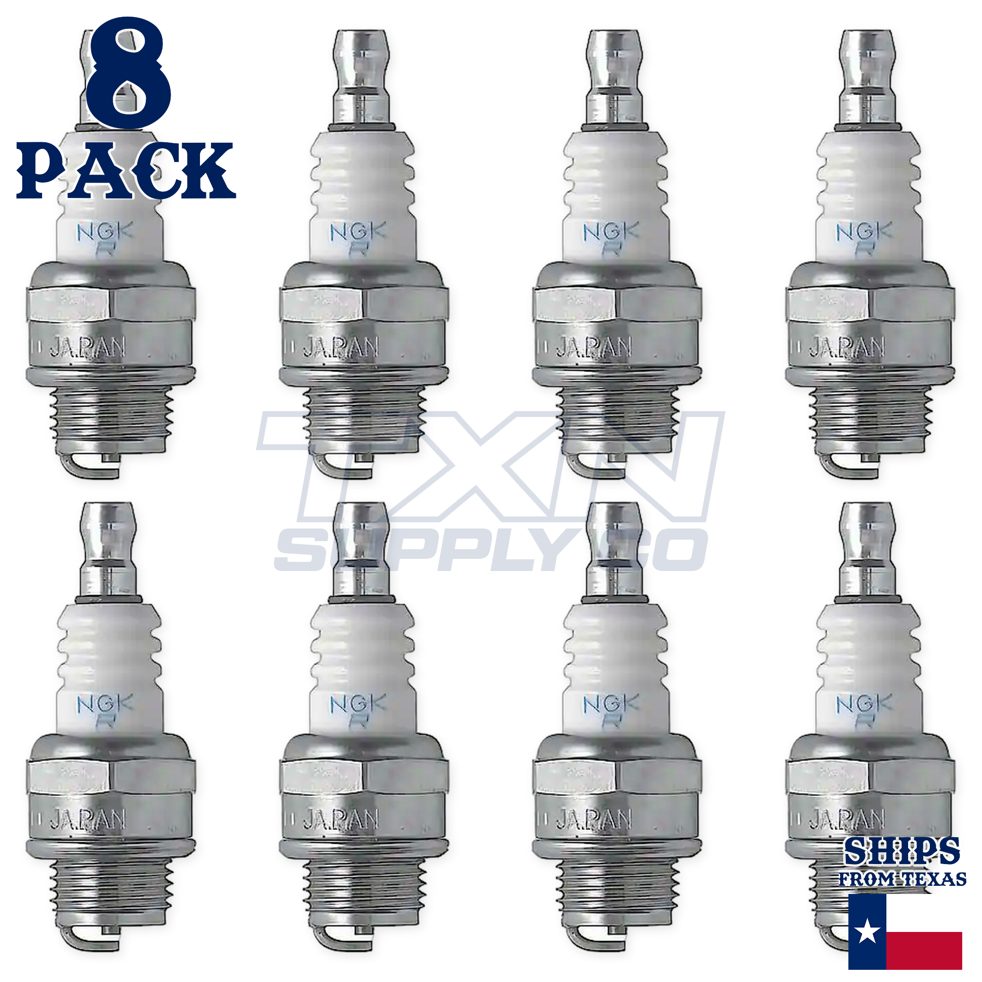 NGK 7421 BMR6A Spark Plugs 8 Pack - Image 2