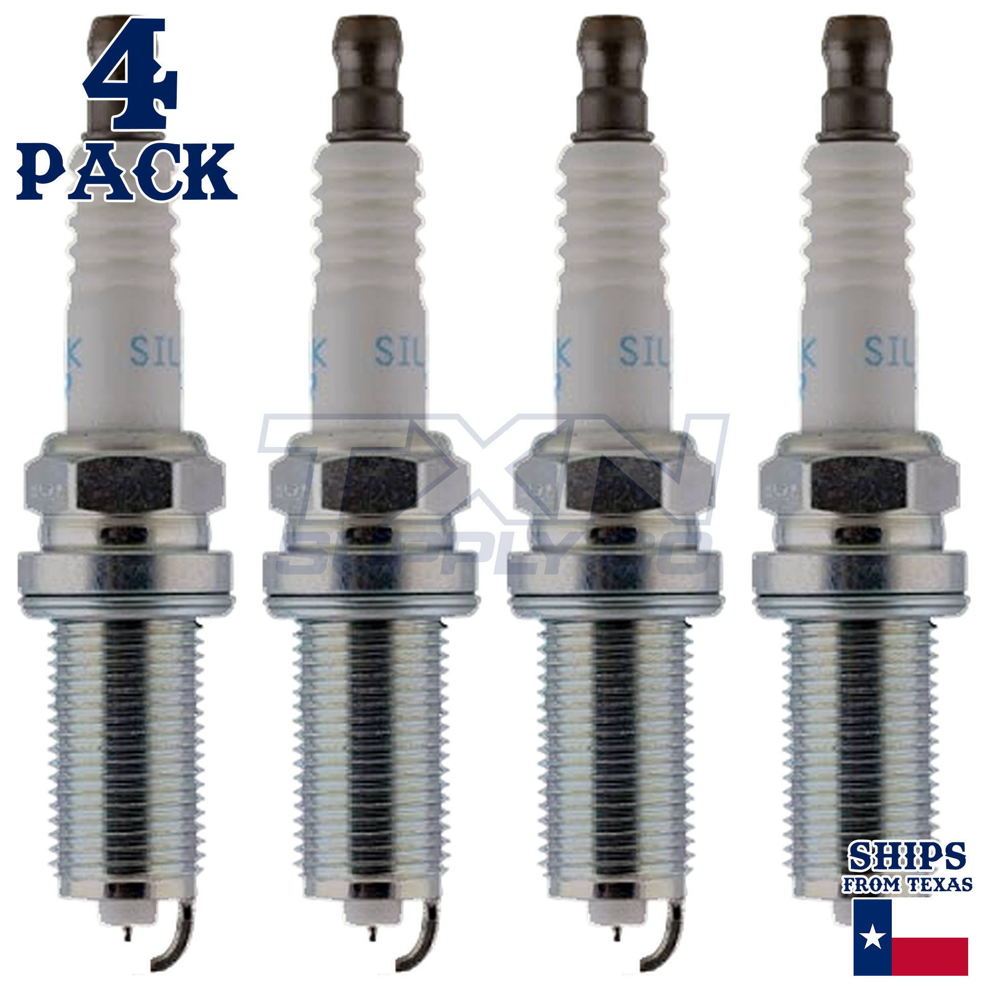 NGK 7505 SILFR6C11 Spark Plugs 4 Pack - Image 1