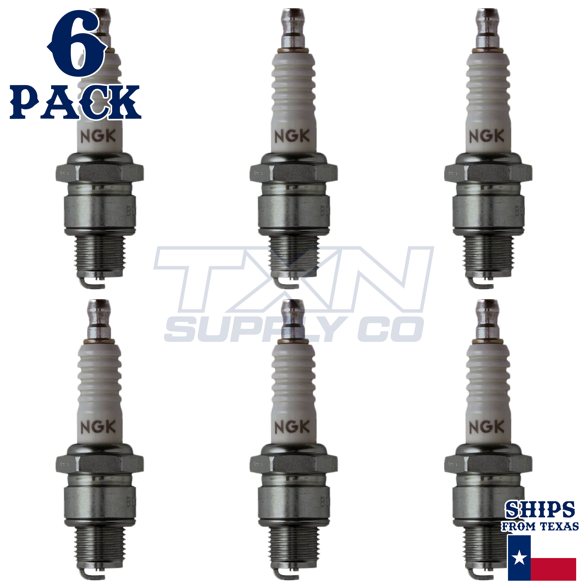 NGK 7534 Spark Plugs 6 Pack - Image 1