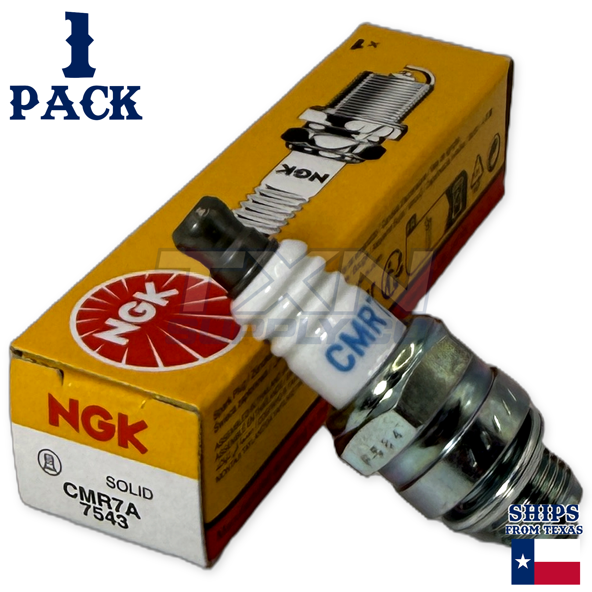 NGK 7543 CMR7A Spark Plugs 1 Pack