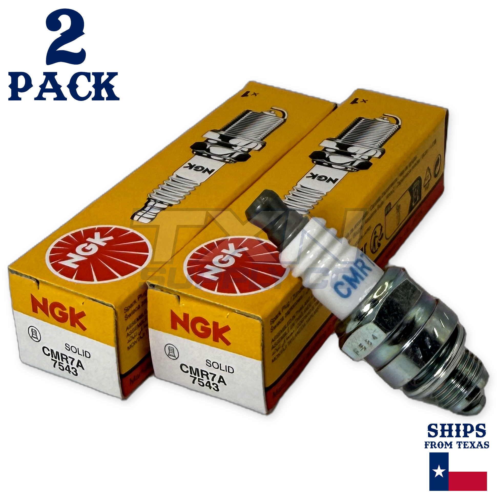 NGK Spark Plug, CMR7A, (Pack of 2)