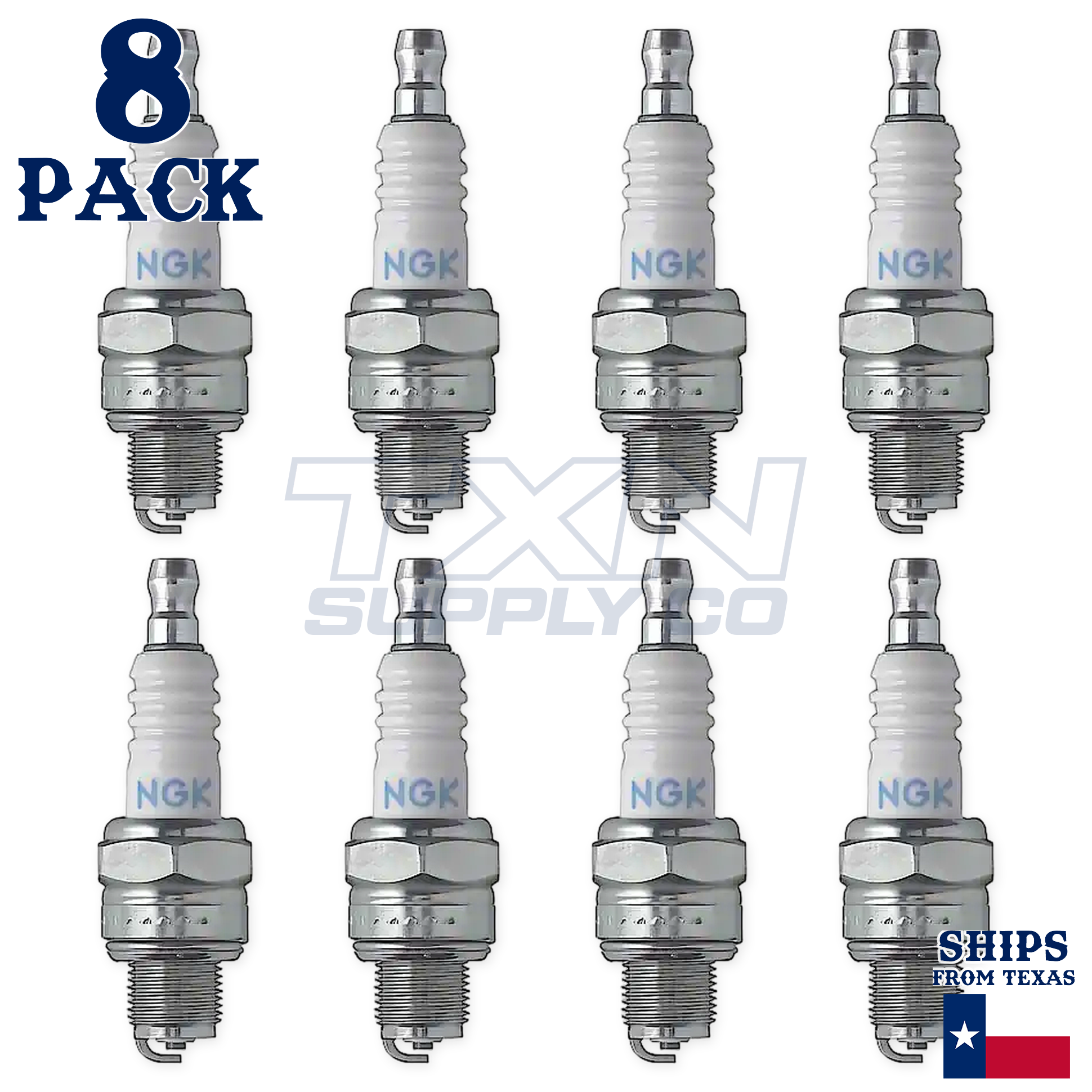 NGK 7543 CMR7A Spark Plugs 8 Pack - Image 2