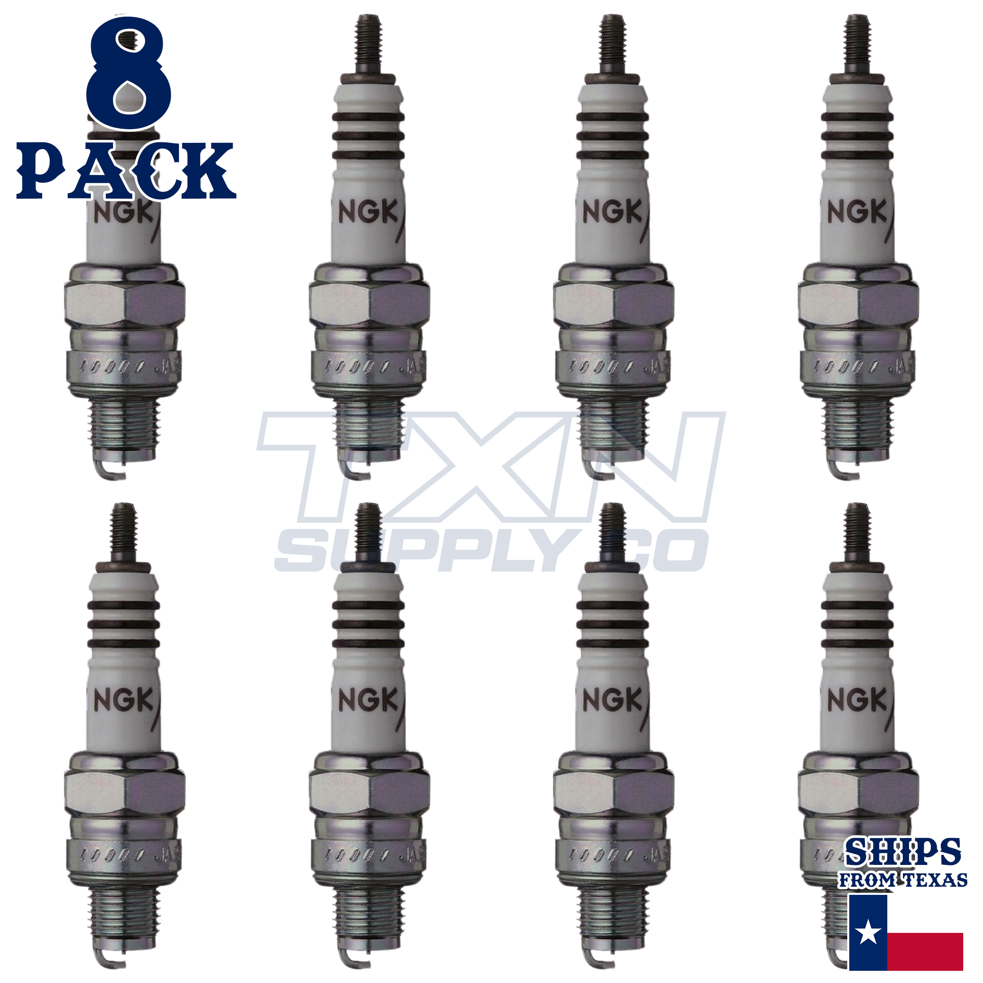 NGK 7544 Spark Plugs 8 Pack