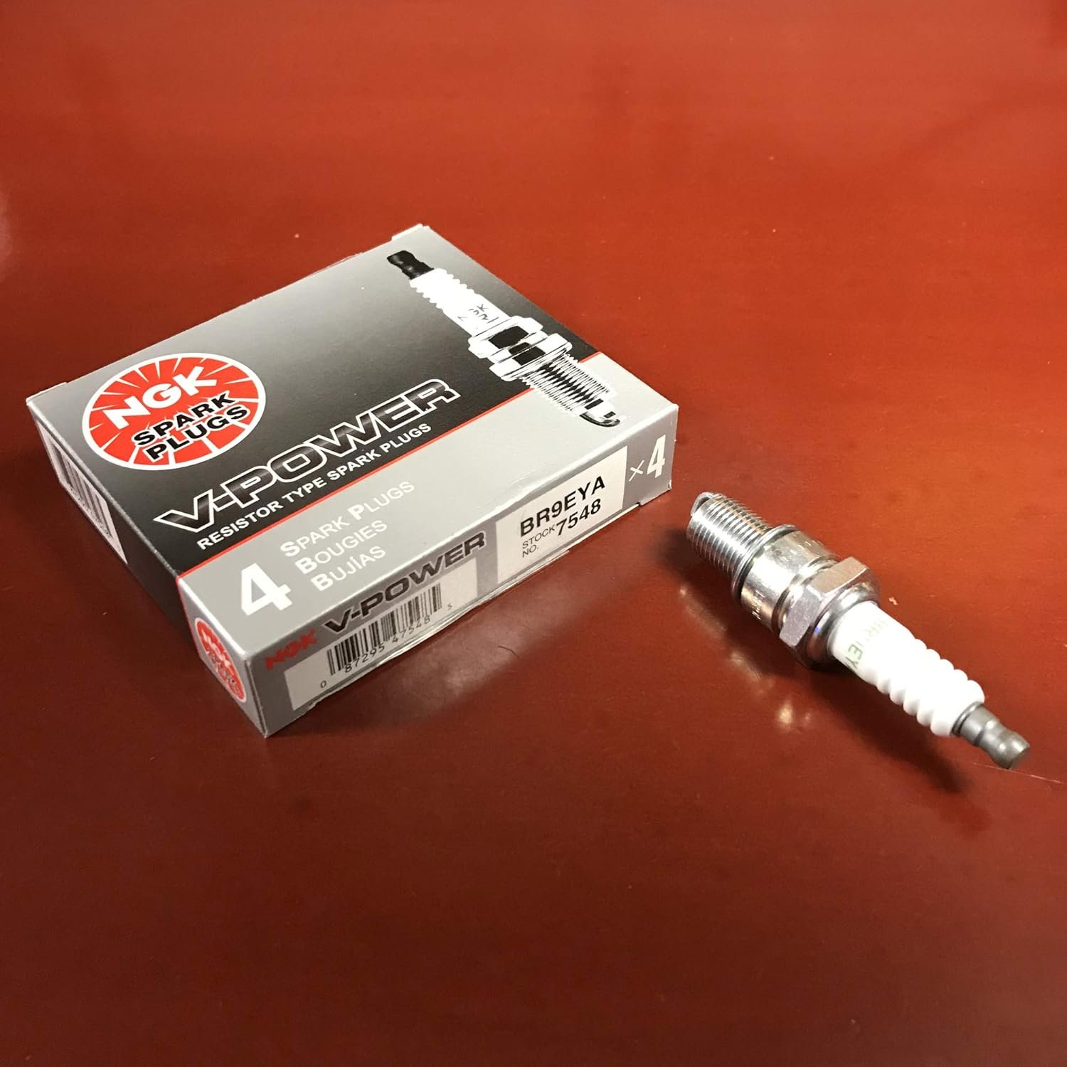 NGK V-Power 7548 Spark Plugs BR9EYA - 2 Pack