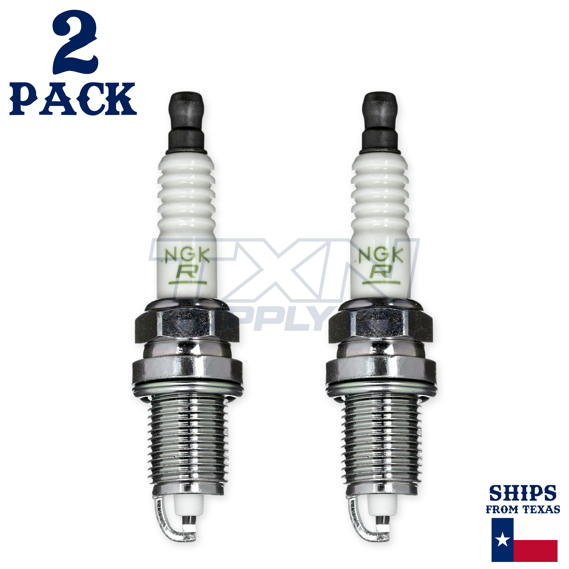 NGK 7558 V-Power Spark Plugs ZFR5F - 2 Pack - Image 2