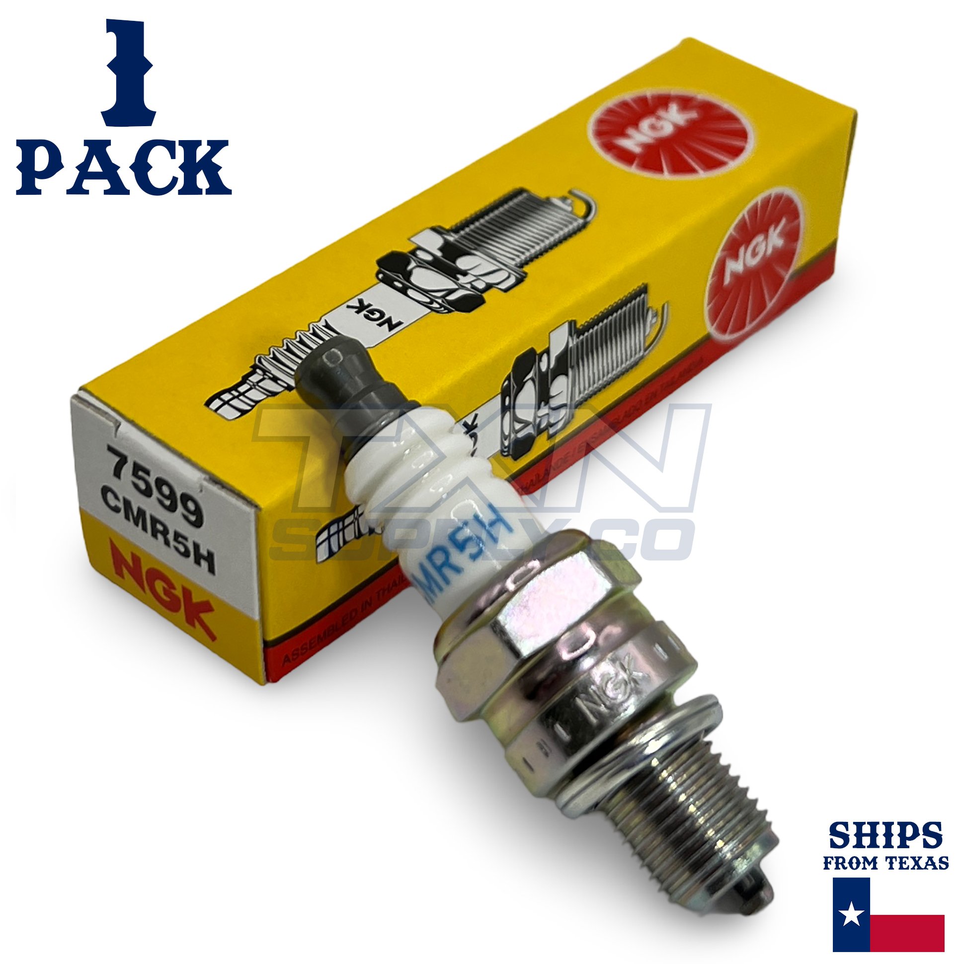 NGK 7599 Spark Plug CMR5H - 1 Pack - Image 1