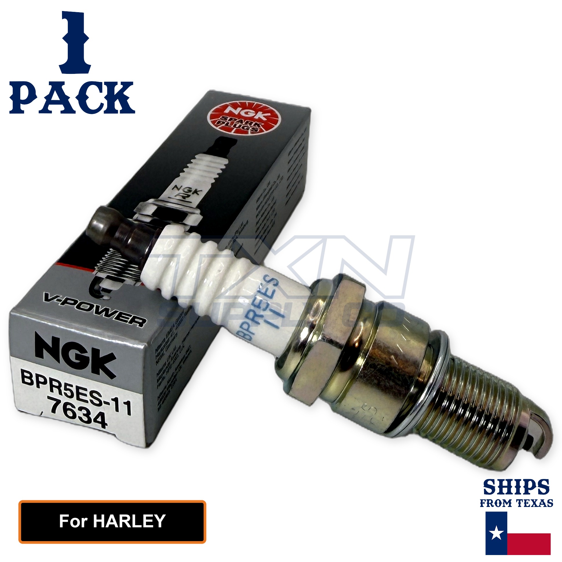 1 Pack NGK Spark Plug - For 1986-1999 FXSTC Softail Custom Harley-Davidson - Image 1