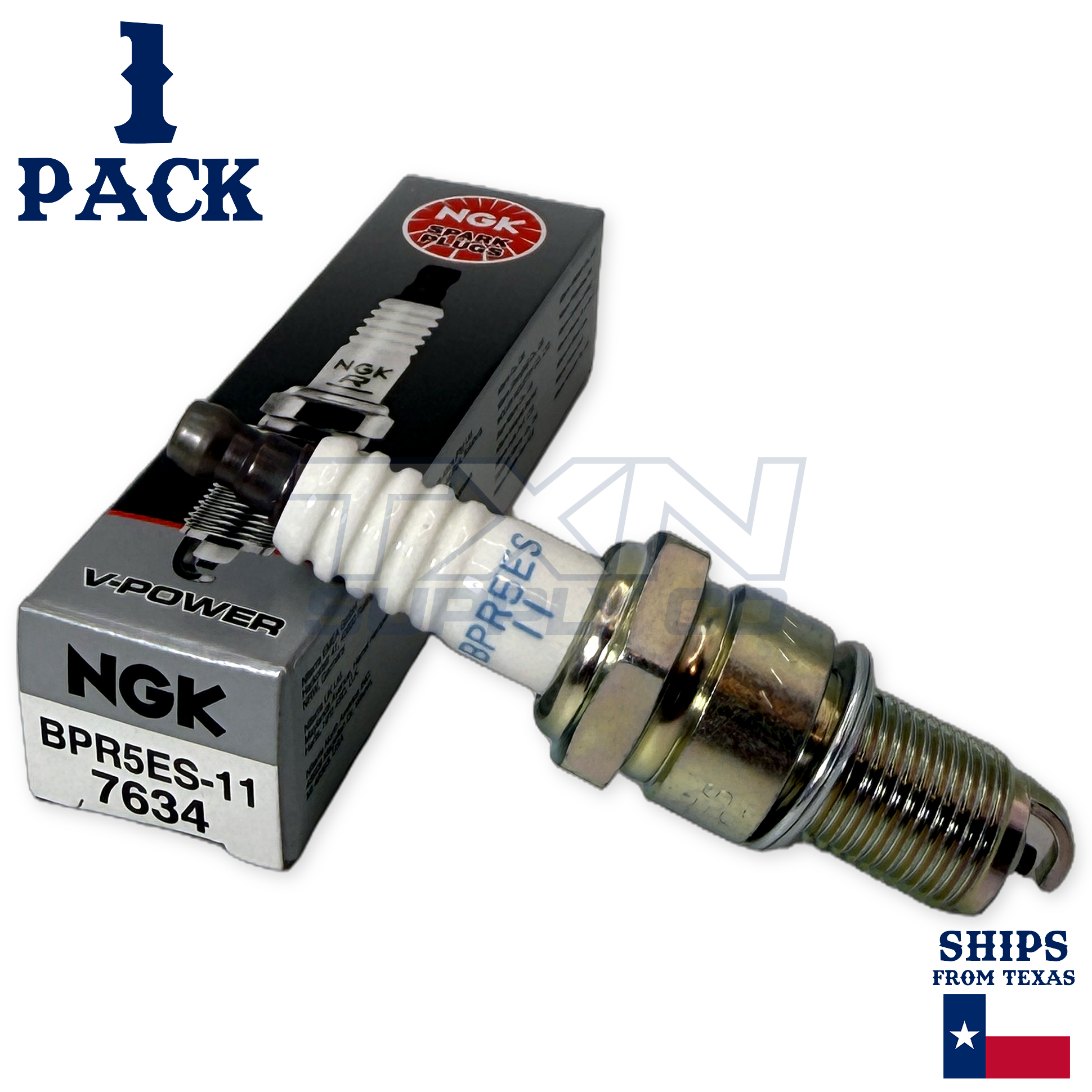 NGK 7634 BPR5ES-11 Spark Plugs 1 Pack
