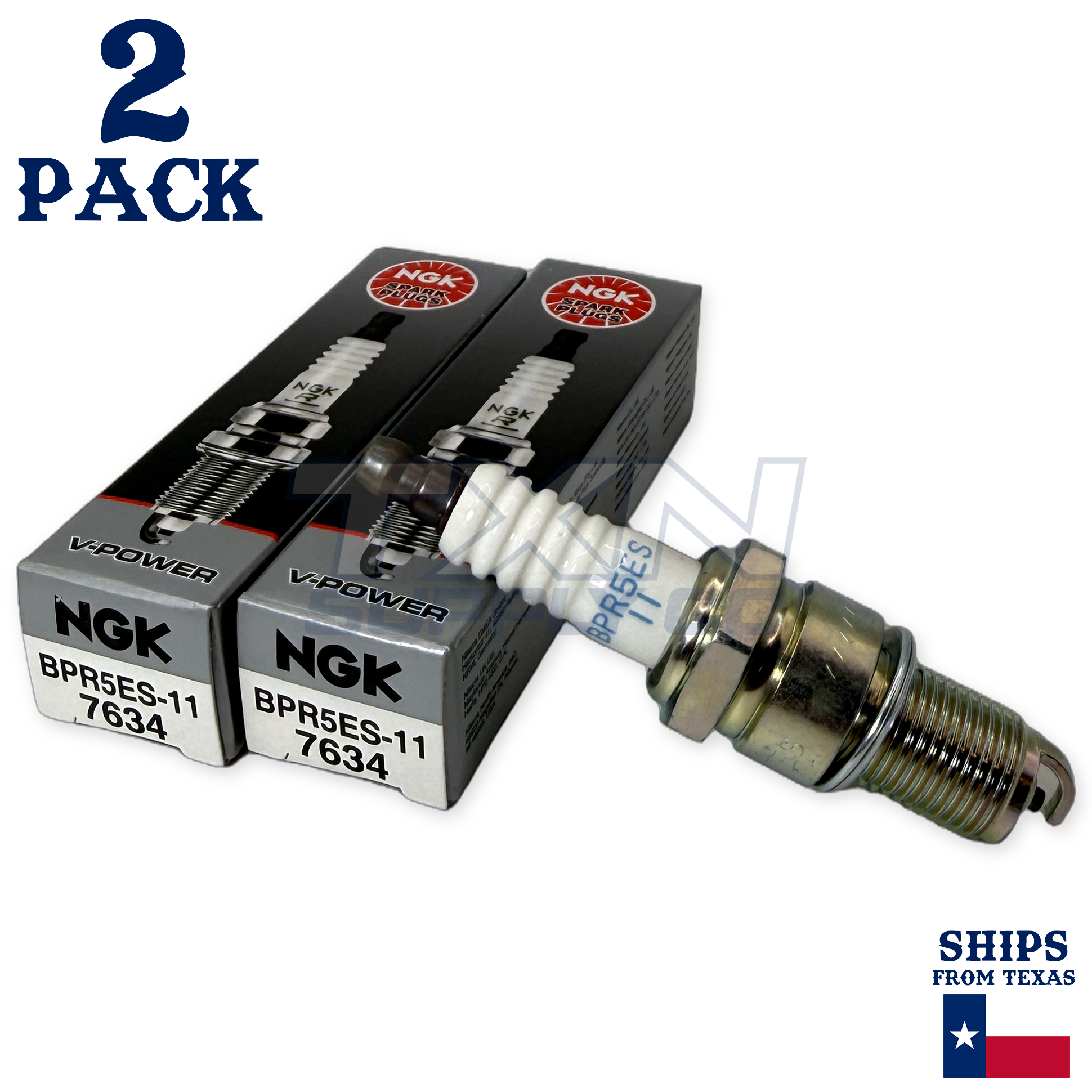 2 Pack NGK Spark Plug - For 1995-1998 FXD Dyna Super Glide Harley-Davidson - Image 1
