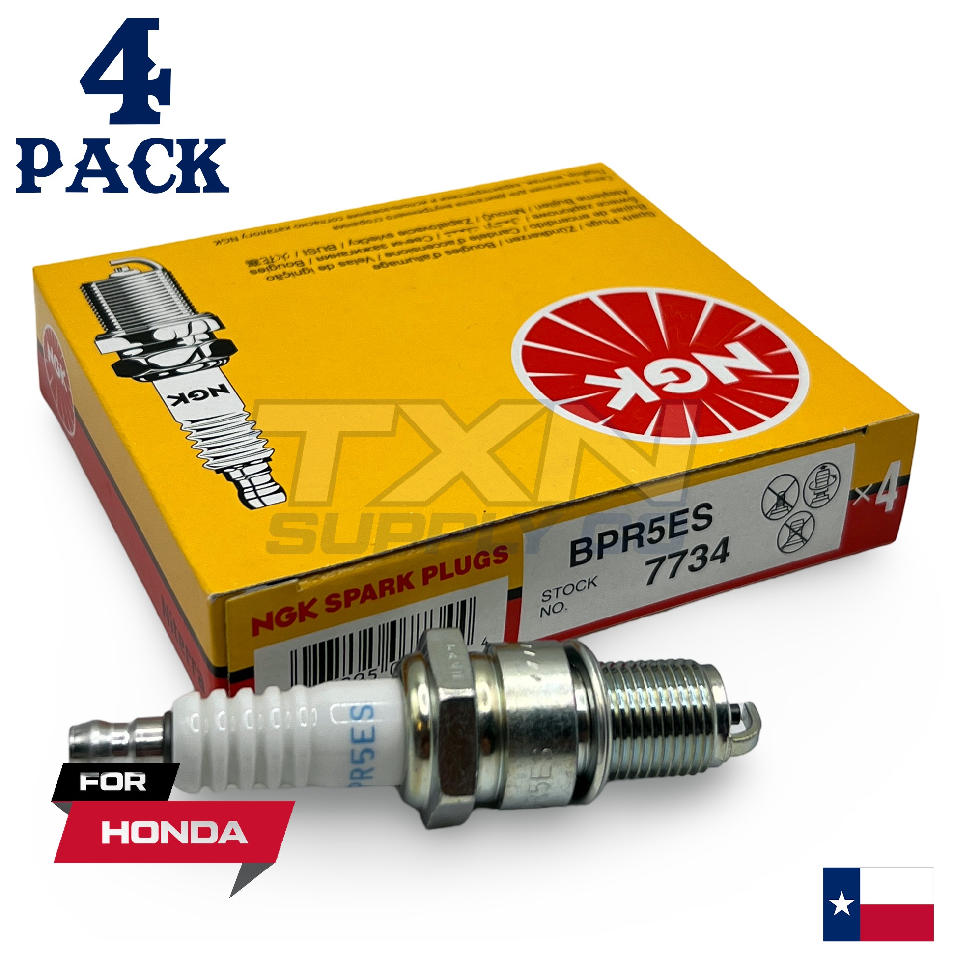 4 NGK Spark Plug - For HRB215K4 Honda Lawn Mower - Image 1