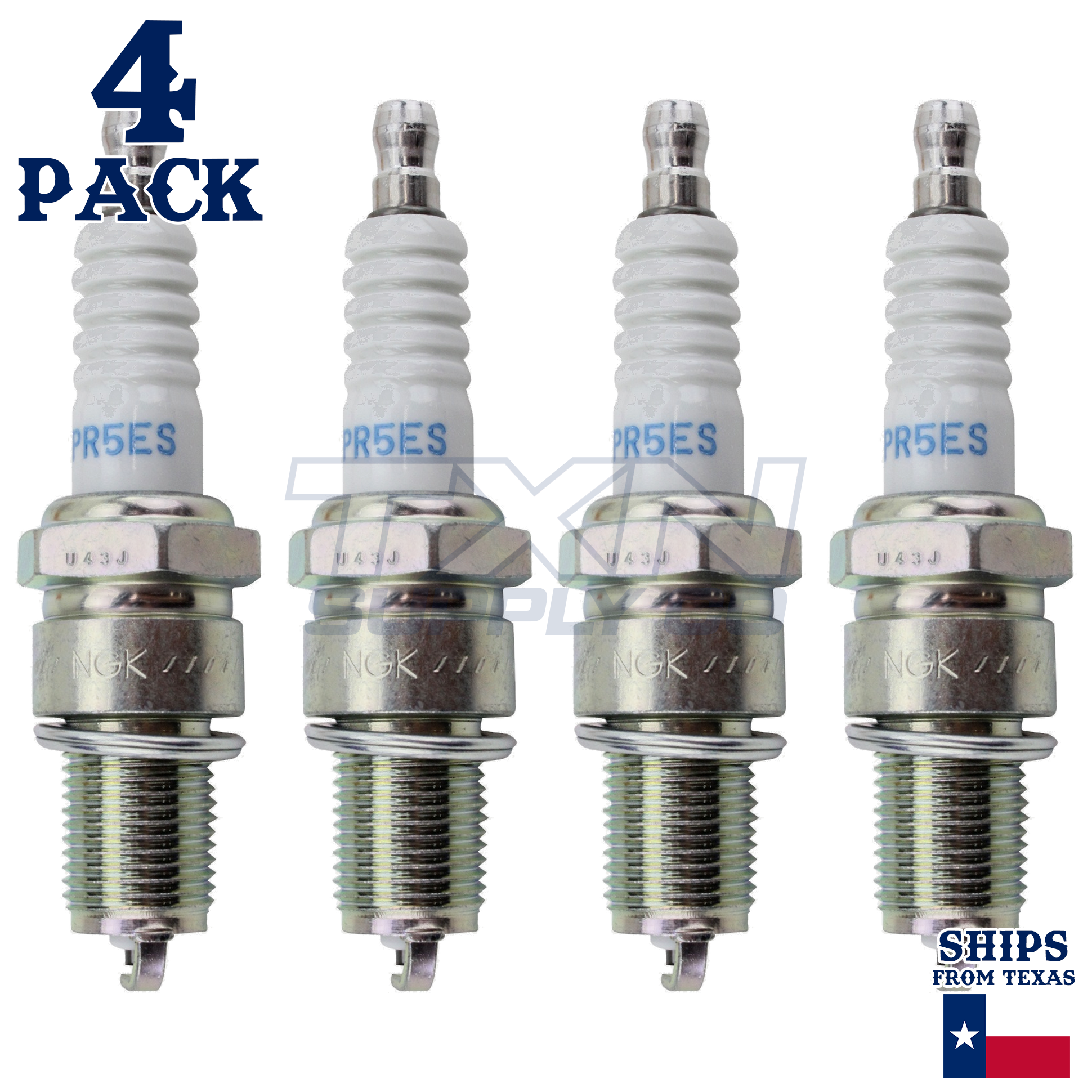 4 NGK Spark Plug - For HRG536VKEH Honda Lawn Mower - Image 2