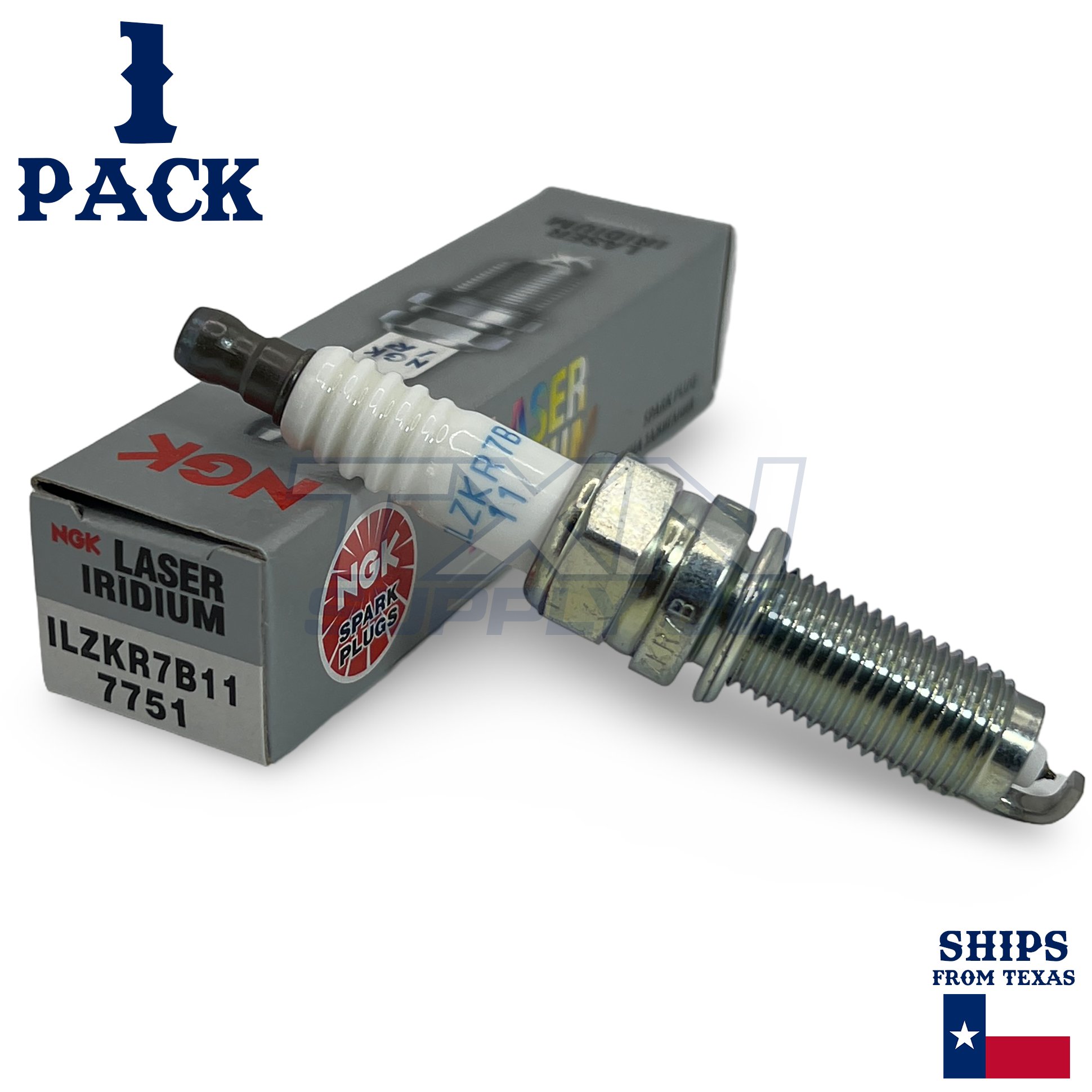 1 Pack NGK V-Power 7751 Spark Plugs ILZKR7B11 - Image 1