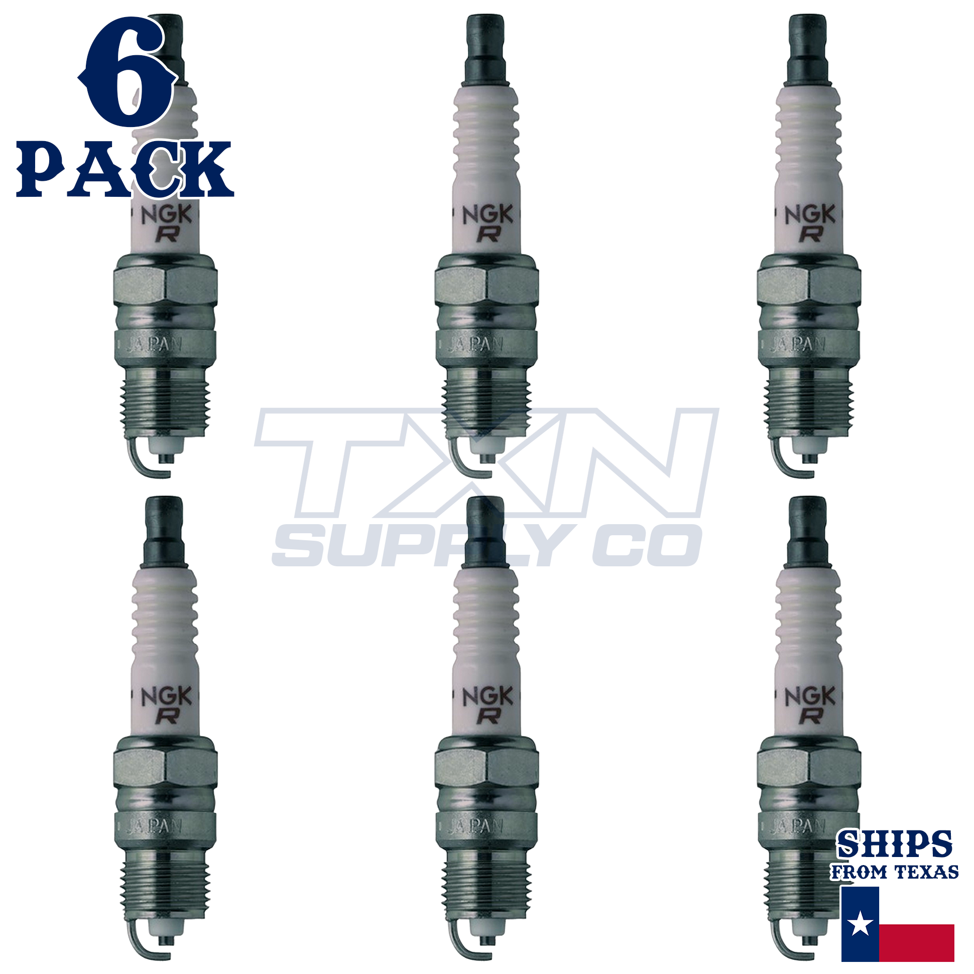NGK 7773 UR6 Spark Plugs 6 Pack - Image 1