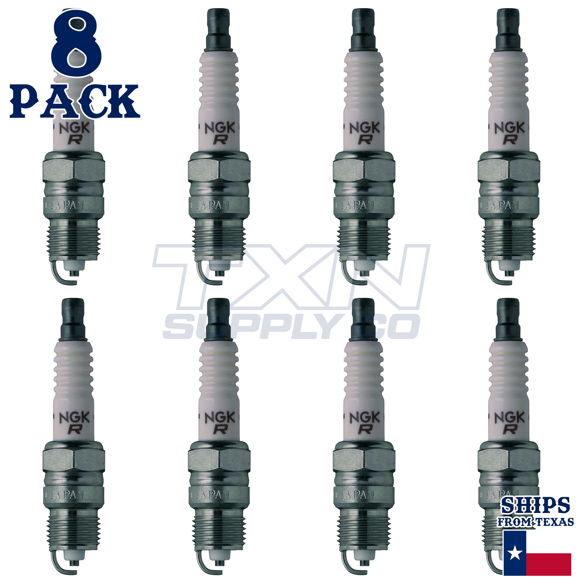 NGK 7773 UR6 Spark Plugs 8 Pack - Image 1