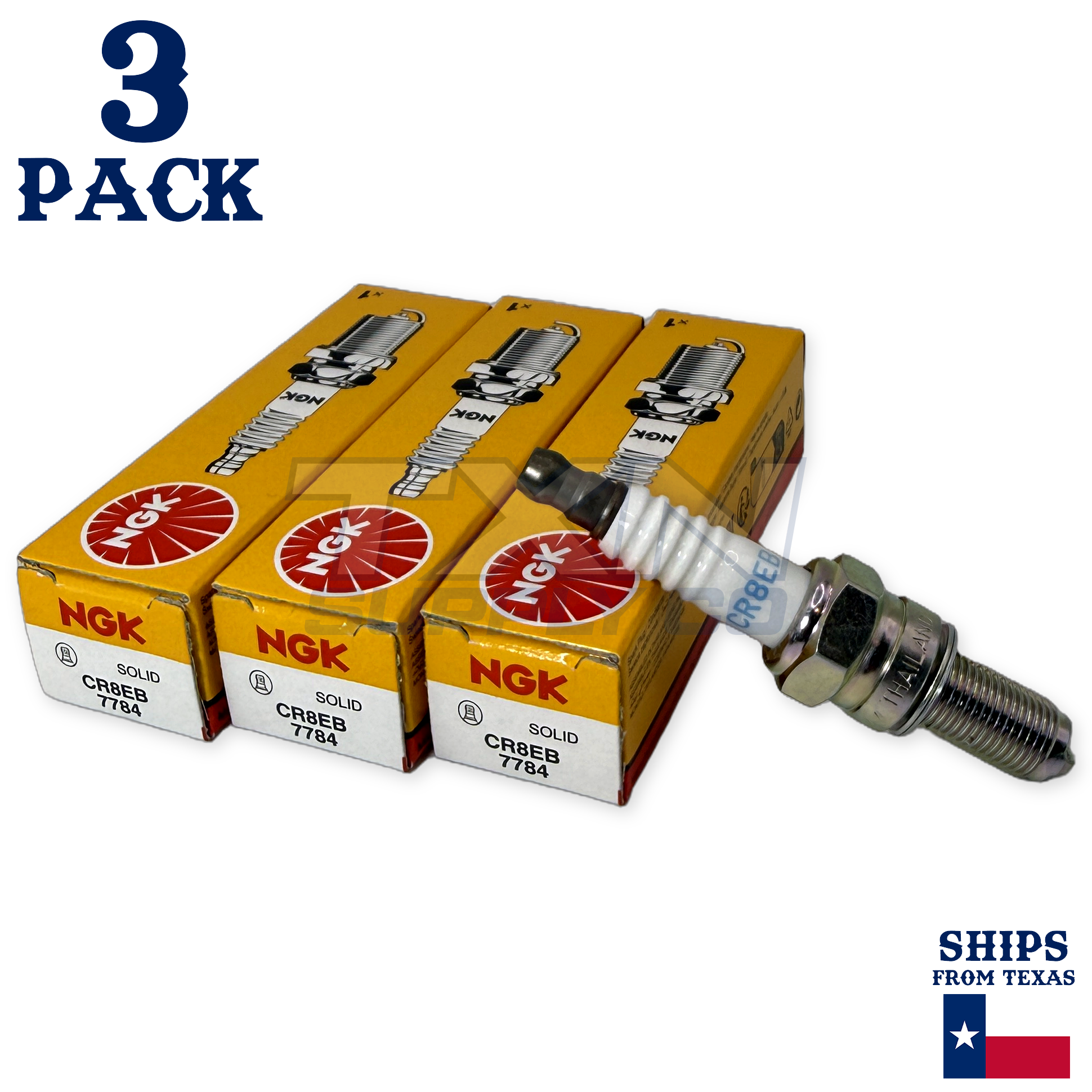 Sea Doo Spark 900 NGK Spark Plug Set All Models 7784 CR8EB 415129403 - Image 1